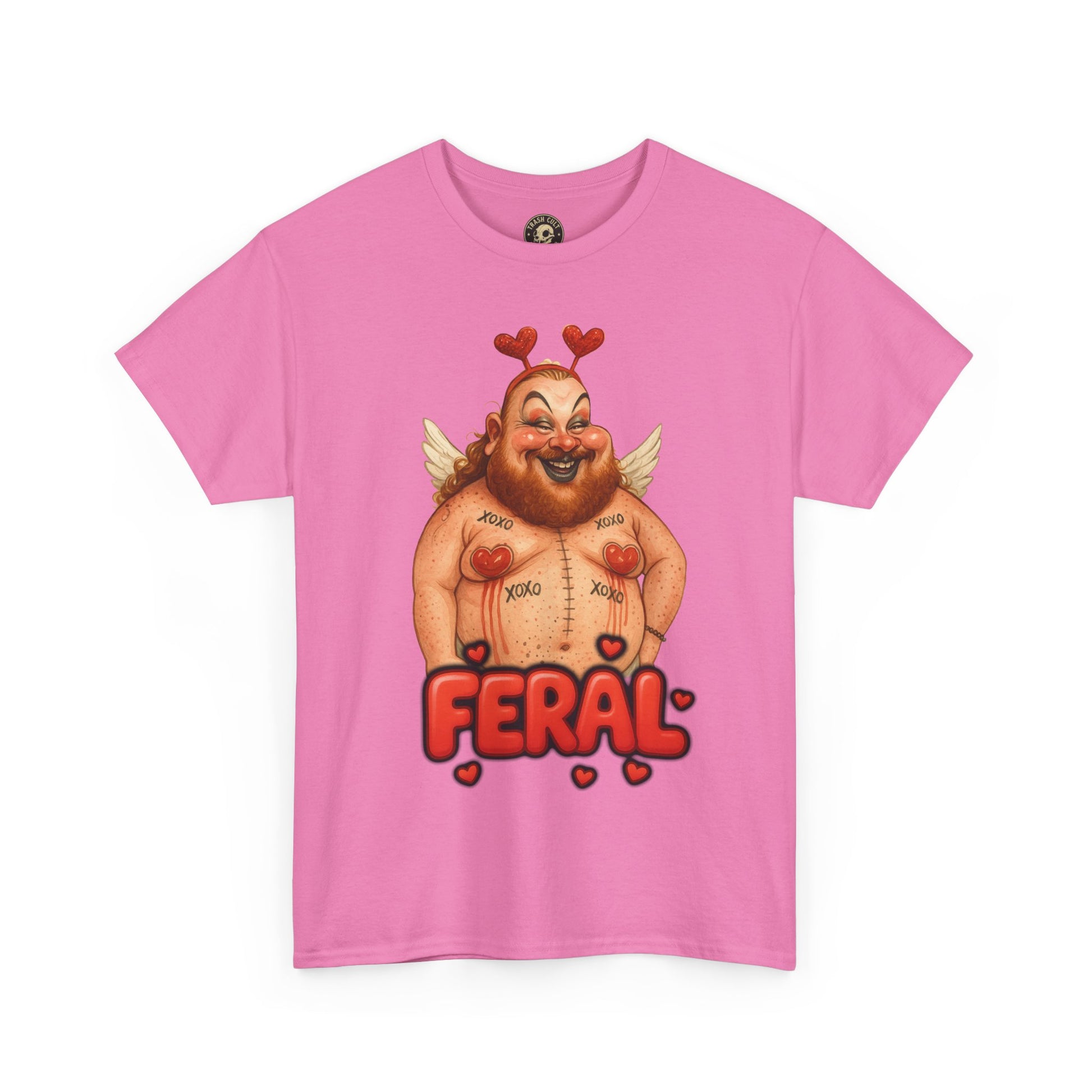 Feral Cupid Macabre Valentine Shirt | Fun Graphic Shirt, Quirky Gift, Casual Wear, Valentine's Apparel, Trendy Statement Top