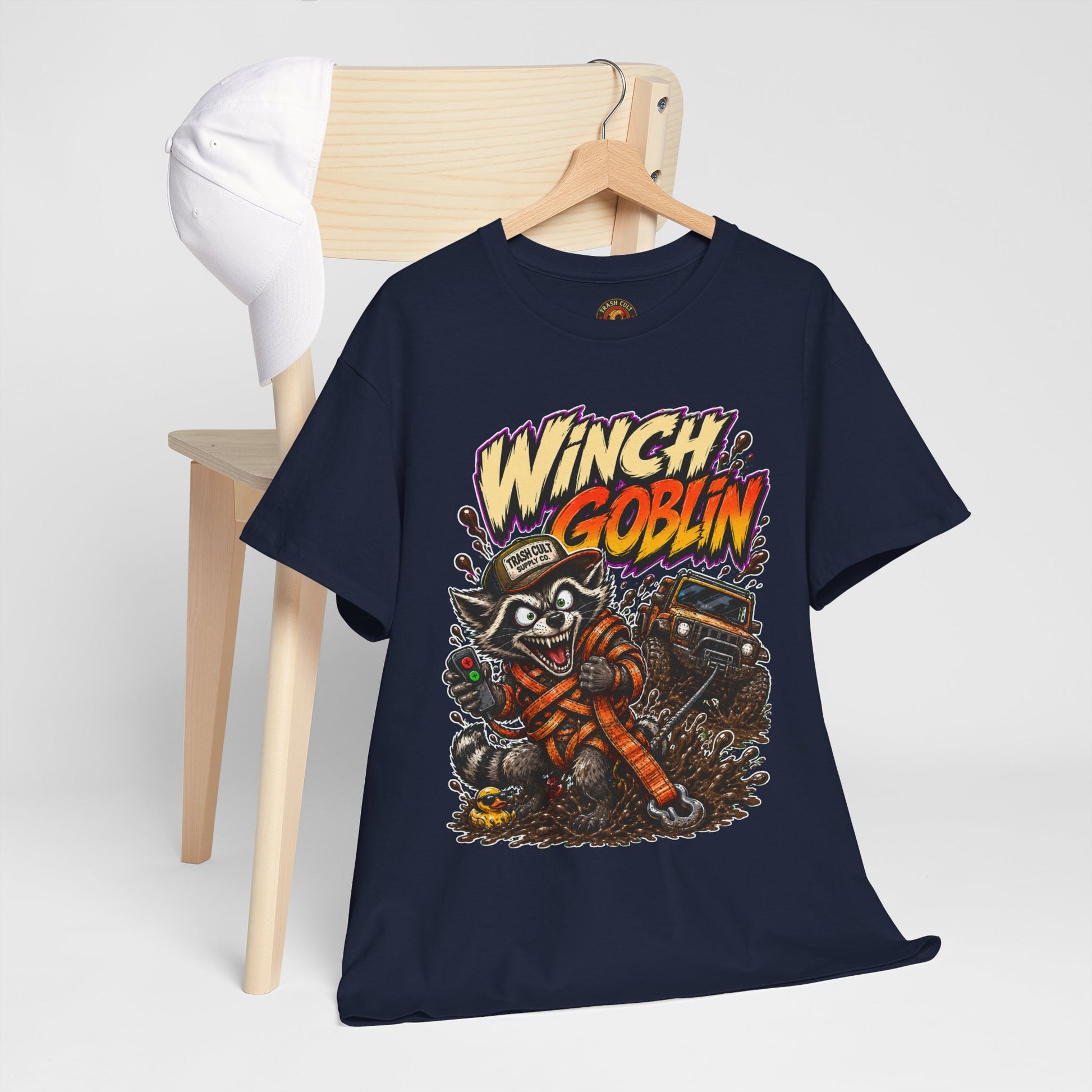 Winch Goblin Tee — Vintage Tow Truck Mechanic Graphic Shirt