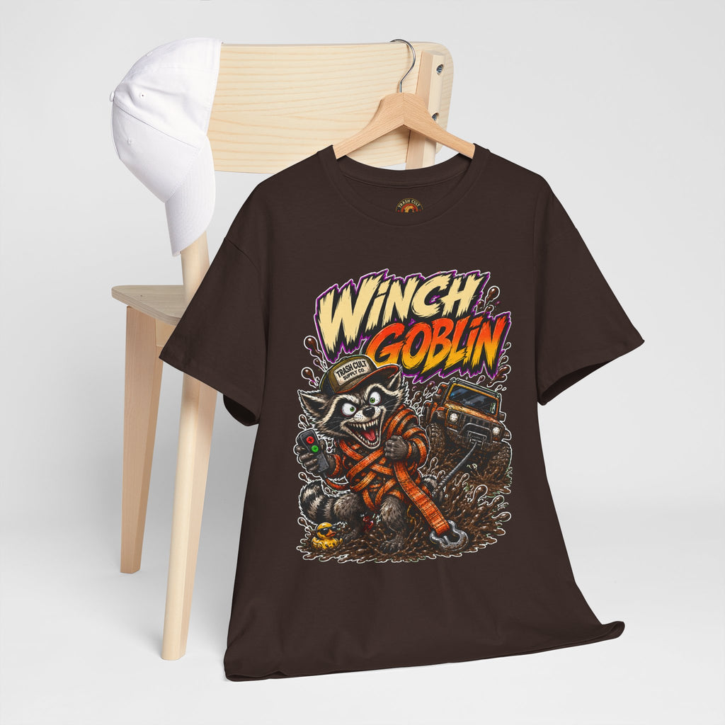 Winch Goblin Tee — Vintage Tow Truck Mechanic Graphic Shirt