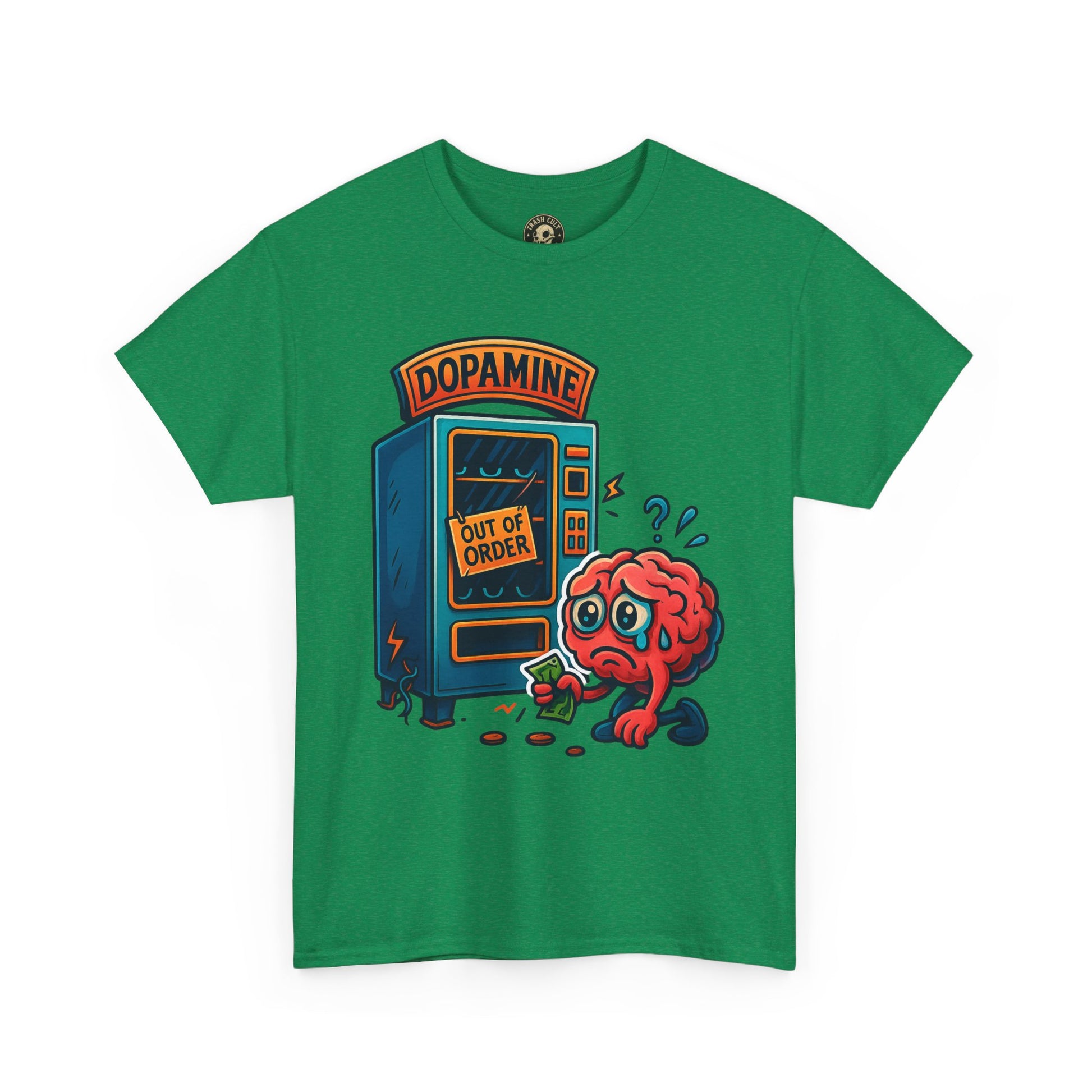 Dopamine Out of Order T-Shirt – Funny Quirky Mental Health Tee | Unisex Cotton Graphic Shirt