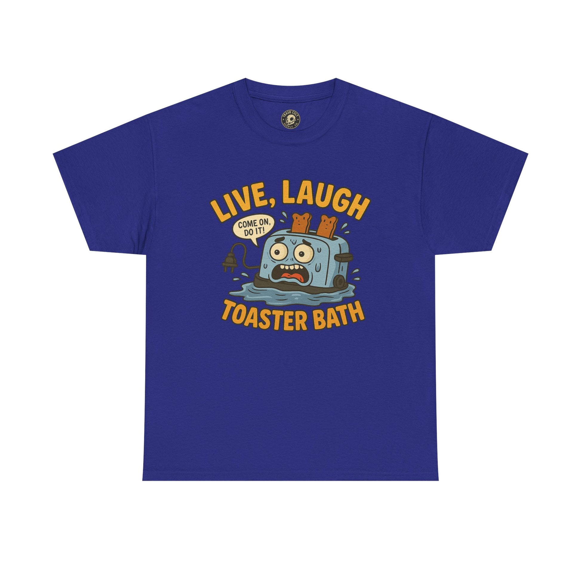 Funny Toaster Bath Tee, Humorous Unisex Shirt, Gift for Friends, Lightweight Cotton Tee, Birthday Party Outfit