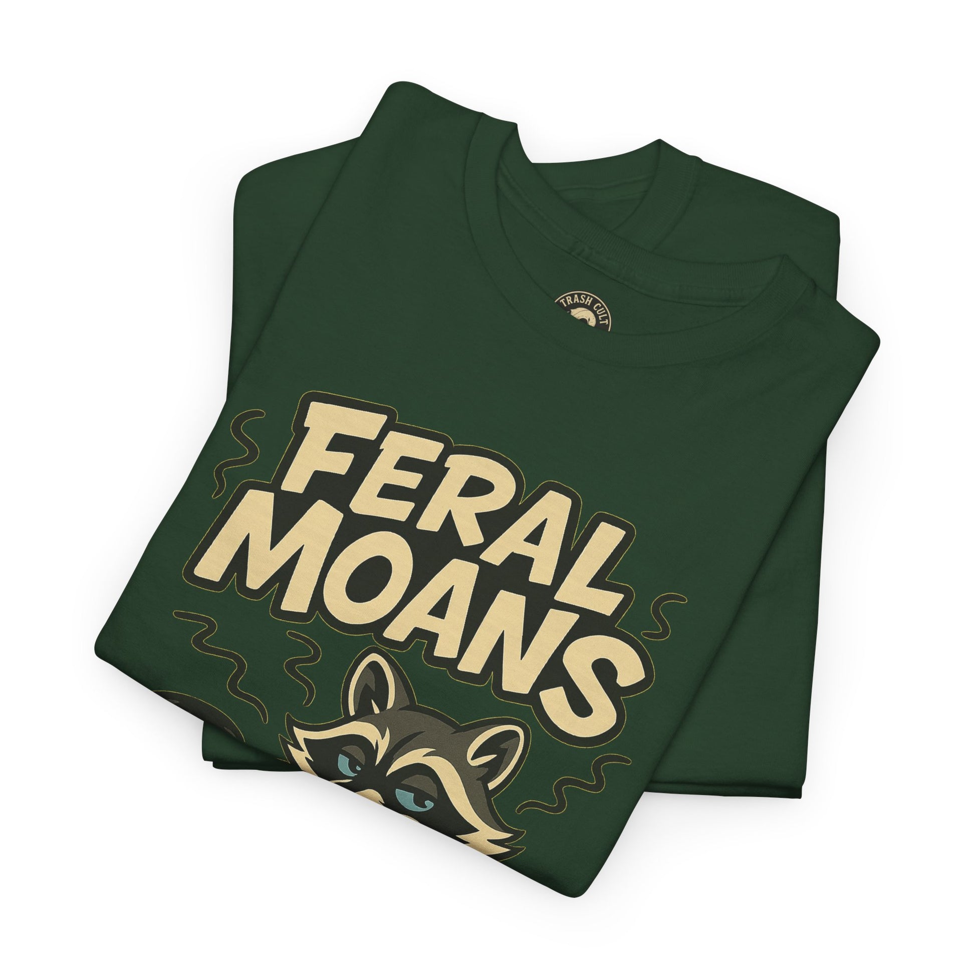 Feral Moans Unisex Heavy Cotton Tee, Funny Graphic Tee, Animal Lover Shirt, Casual Wear, Gift for Nature Enthusiasts