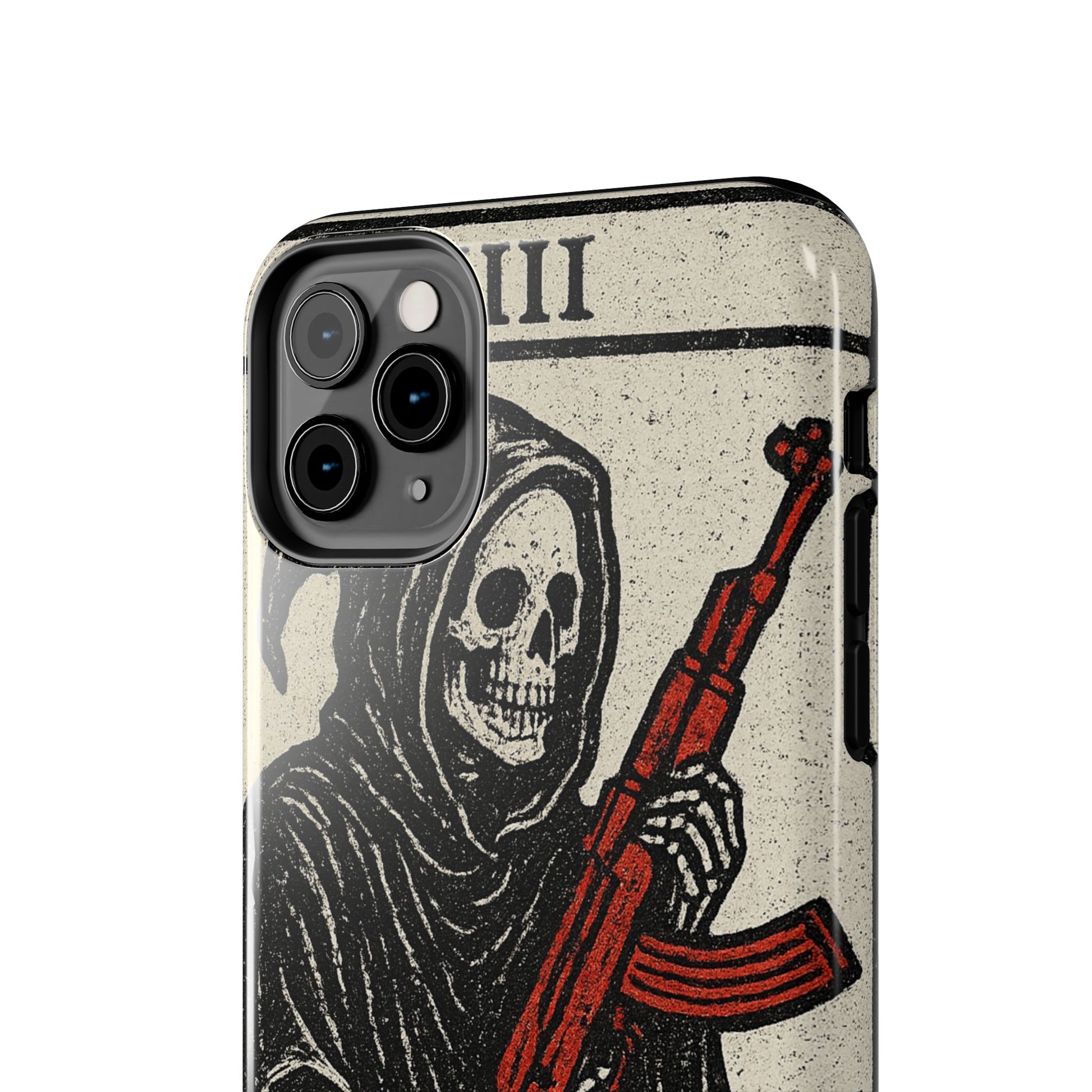 Grim Reaper Phone Case, Tough Phone Case for Gamers, Unique Smartphone Accessories, Halloween Decor, Death-Inspired Gift