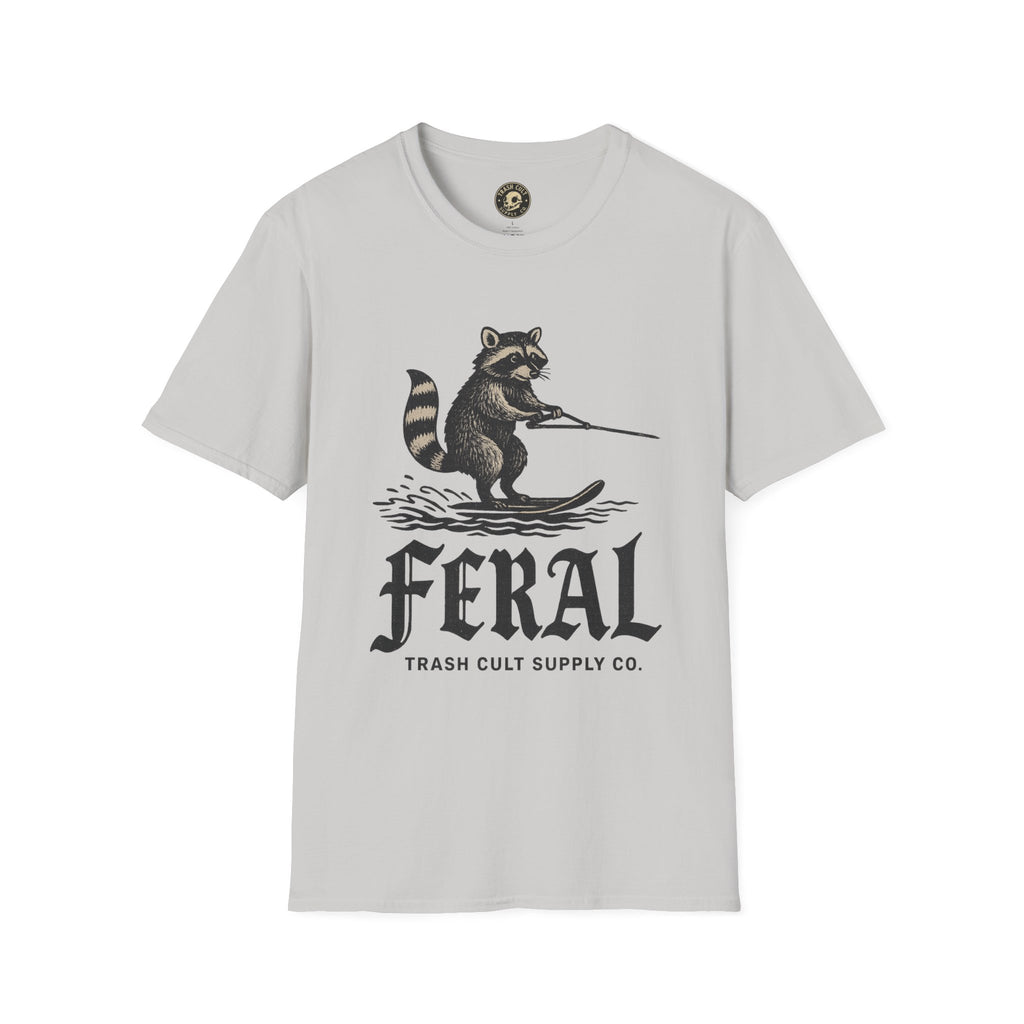 Feral Water Skiing Raccoon Vintage Shirt – Trash Cult Supply Co. | Gildan 2000 Softstyle
