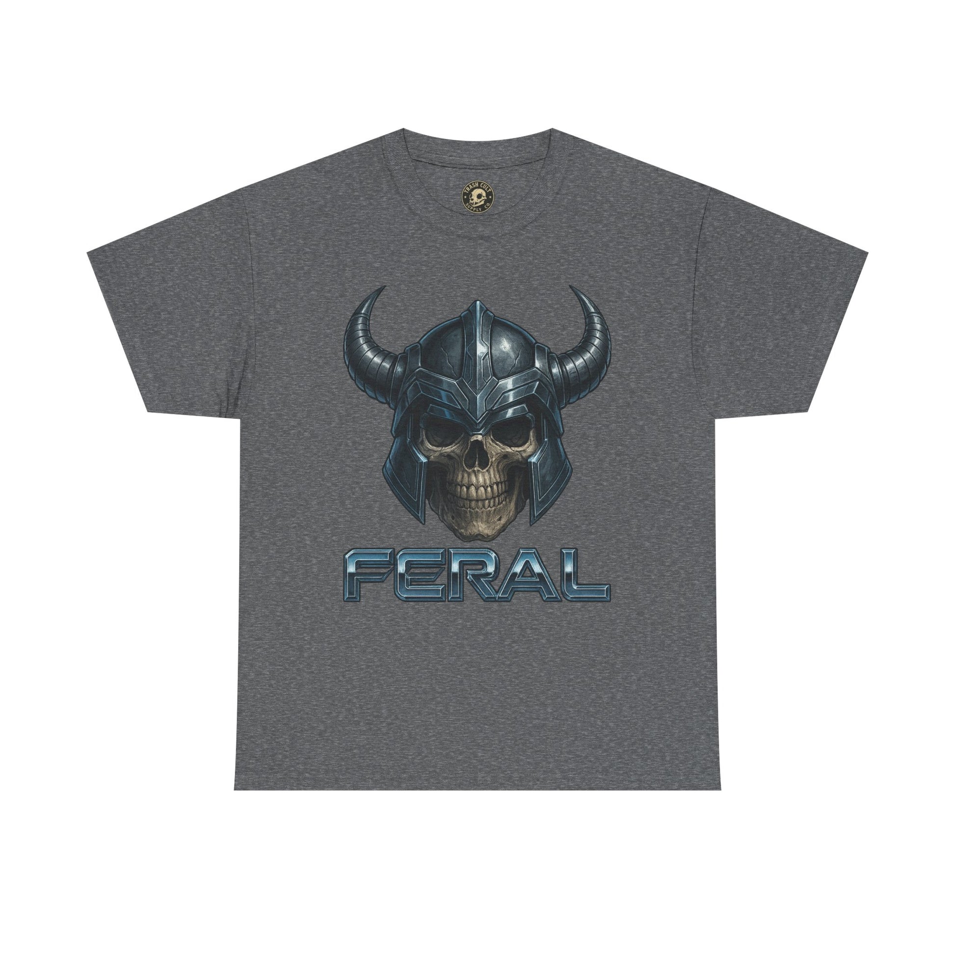 Feral Skull Graphic Tee, Unisex Cotton Shirt, Casual Wear, Gamer Apparel, Unique Gift for Fans