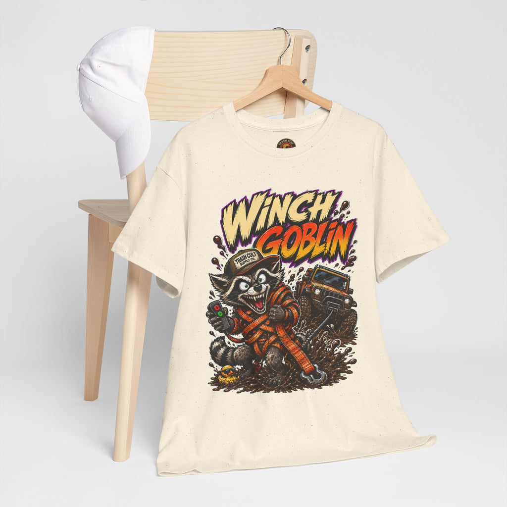 Winch Goblin Tee — Vintage Tow Truck Mechanic Graphic Shirt
