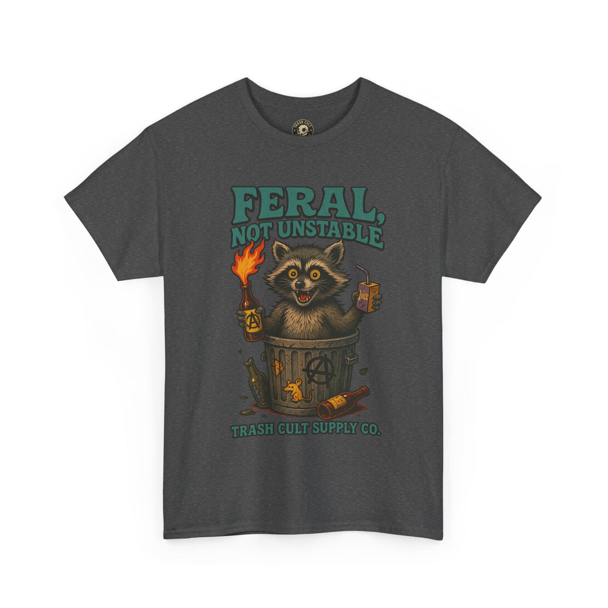 Feral Not Unstable Tee, Streetwear Tee, Graphic Shirt, Funny T-Shirt, Humor Clothing, Unique Gift