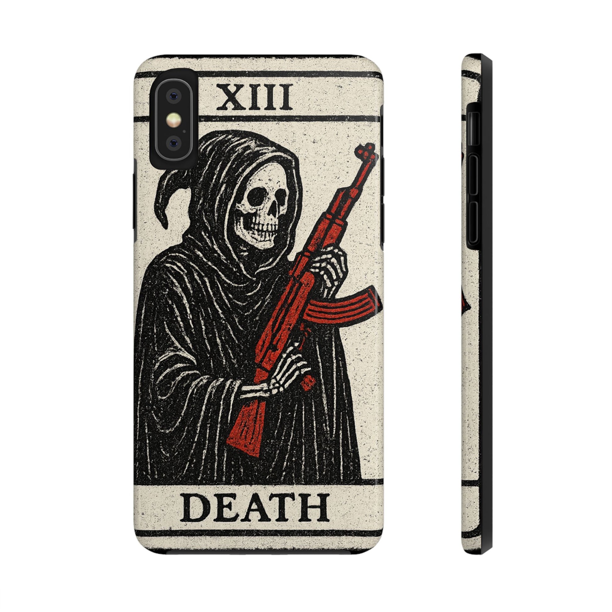 Grim Reaper Phone Case, Tough Phone Case for Gamers, Unique Smartphone Accessories, Halloween Decor, Death-Inspired Gift