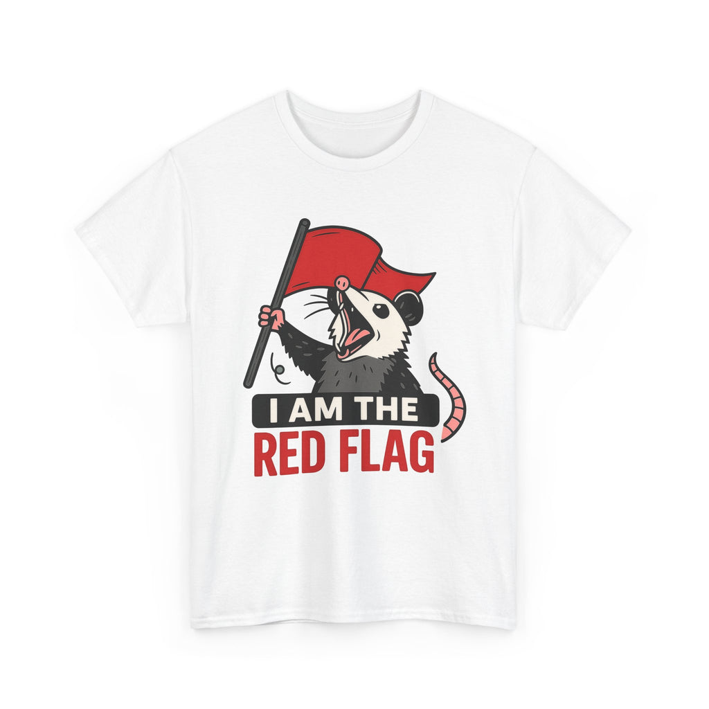 T-Shirt — "I Am The Red Flag" Possum Graphic Tee