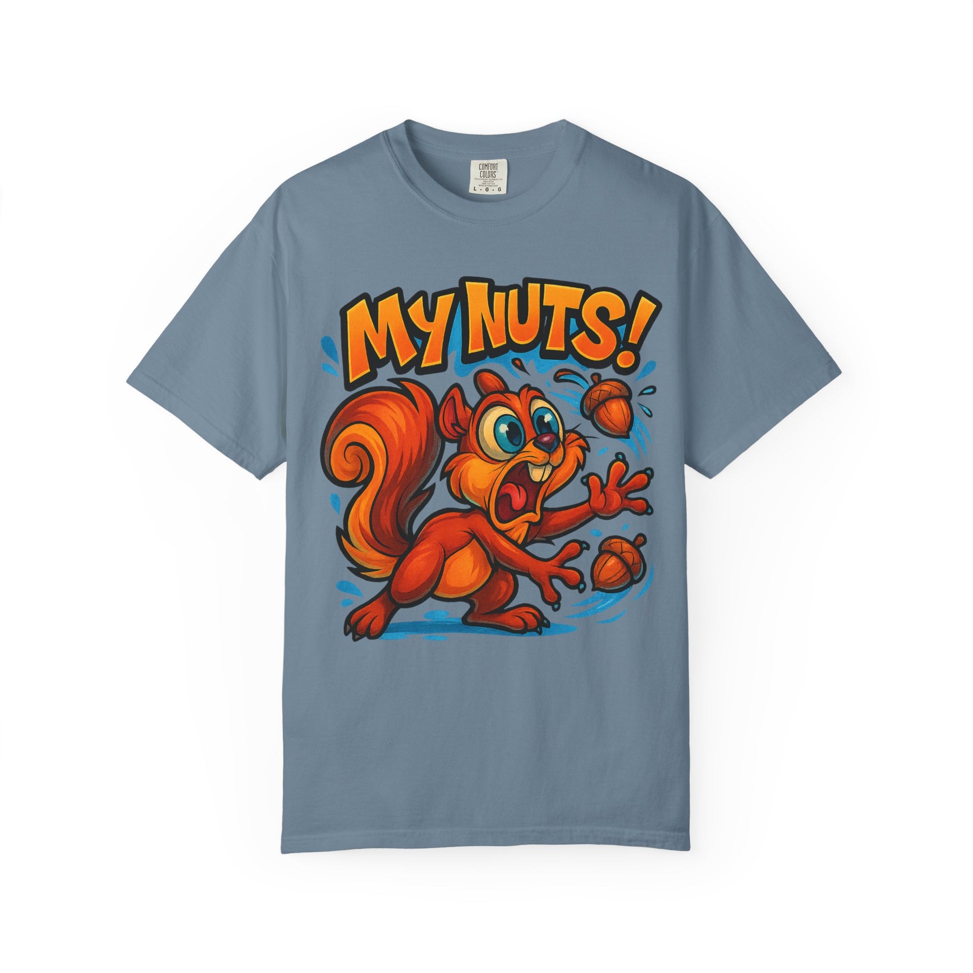 My Nuts! Squirrel Shirt – Funny New School Tattoo Style Tee | Gildan 5000