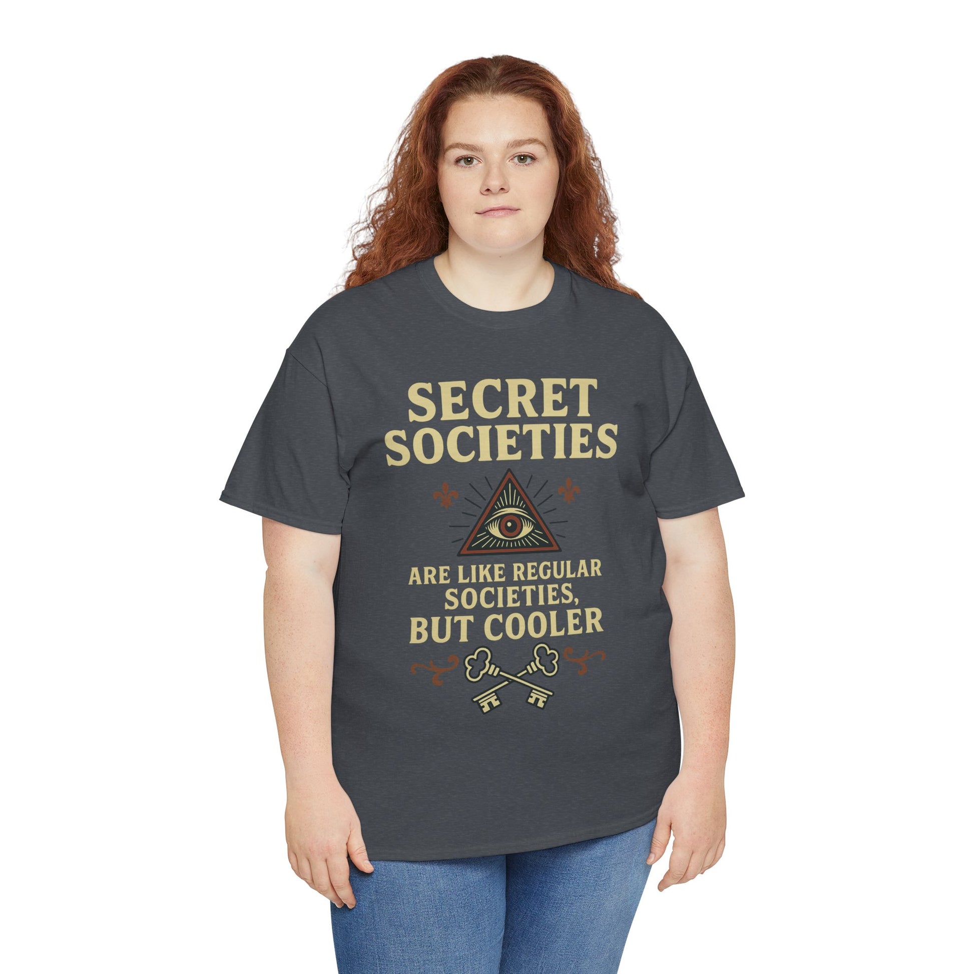 Secret Societies Shirt – Illuminati Eye Graphic Tee – Gildan 5000 Soft Cotton – Trash Cult Vintage Design