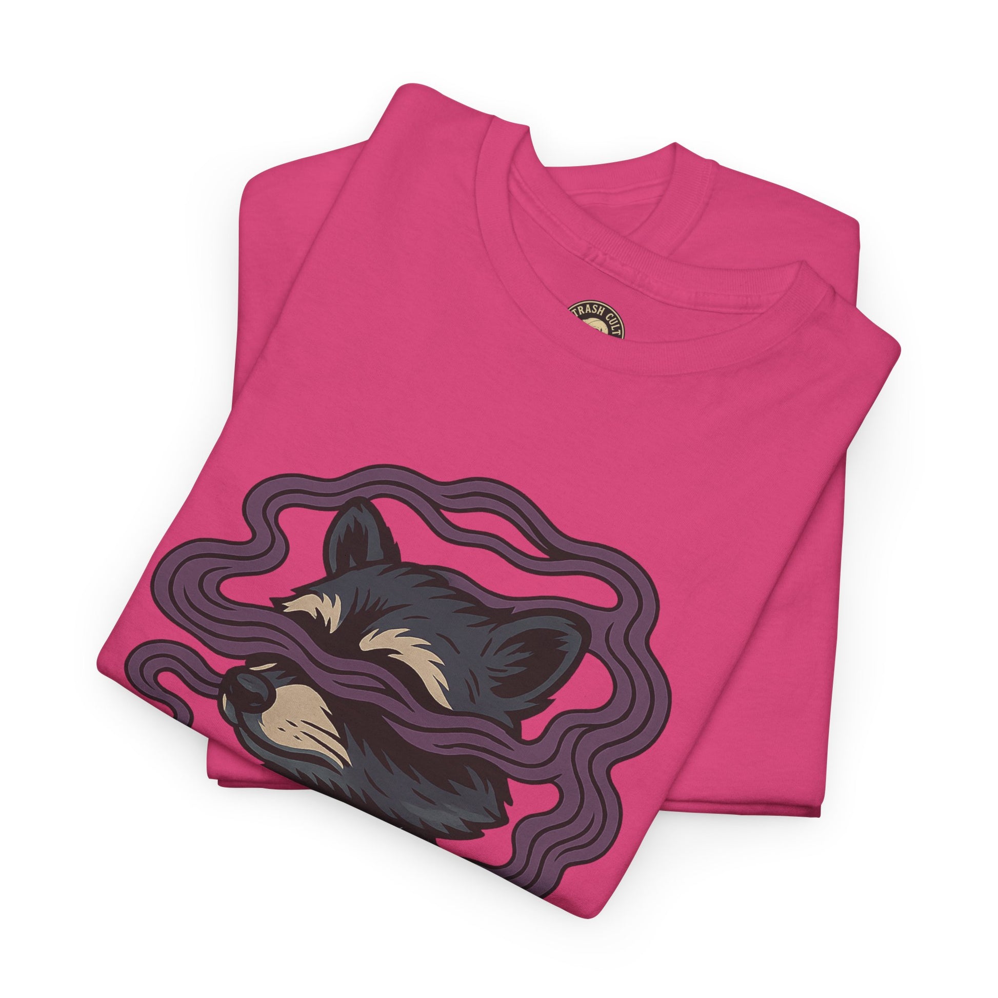 Suited Raccoon Smoke Design – Trash Cult Supply Co | Bold Graffiti Tattoo Tee