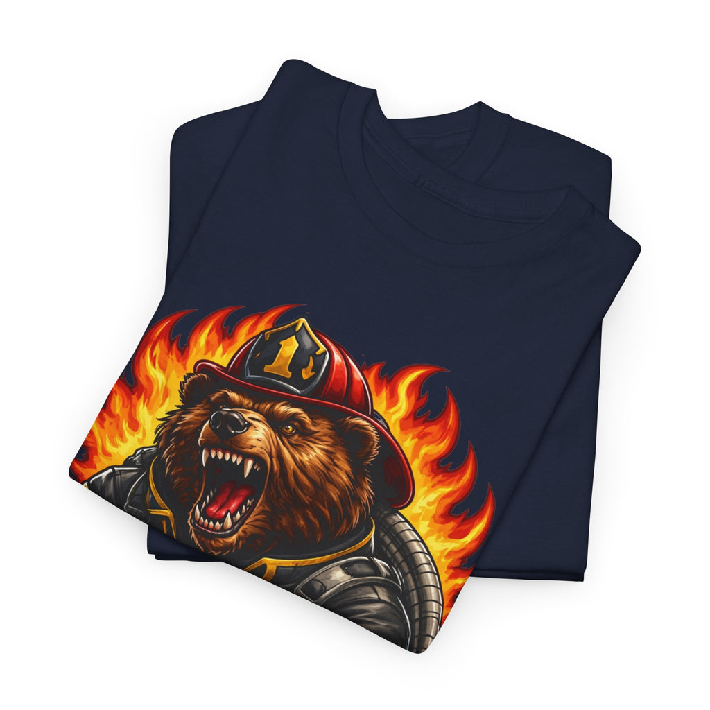 Firefighter Bear T-Shirt – Brave Fireman Graphic Tee
