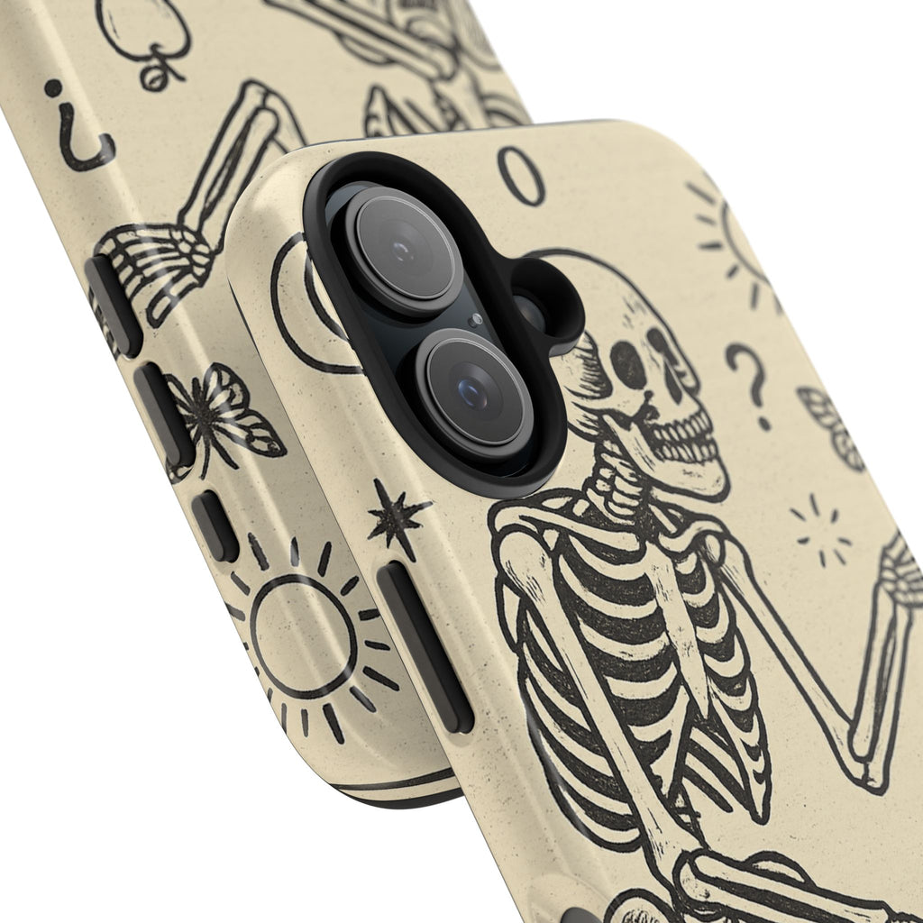 Skeleton ADHD Phone Cases, Unique Phone Cover, Funny ADHD Gift, Quirky Skeleton Design, Cool Accessories for Everyone