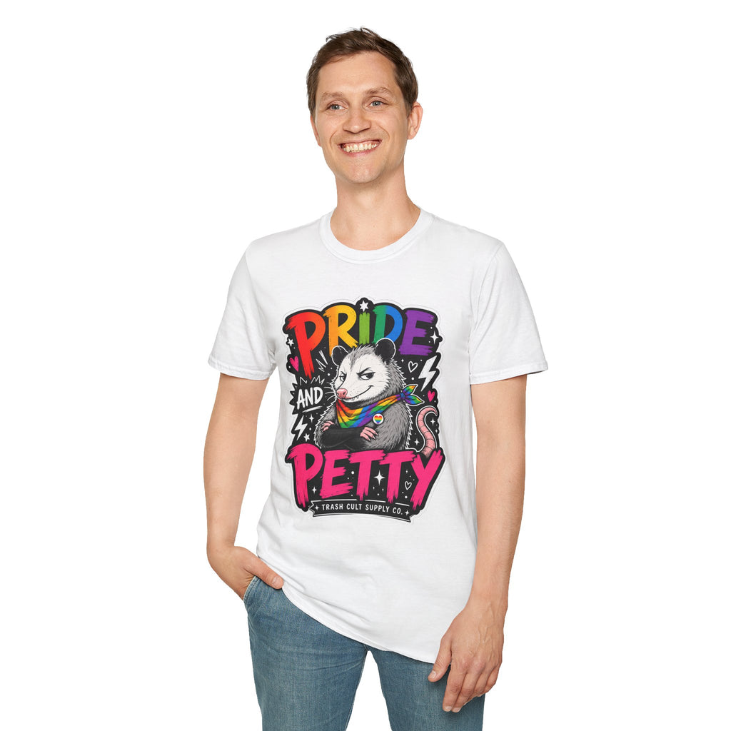 Pride and Petty T-Shirt — Rainbow Possum LGBTQ+ Graphic Tee