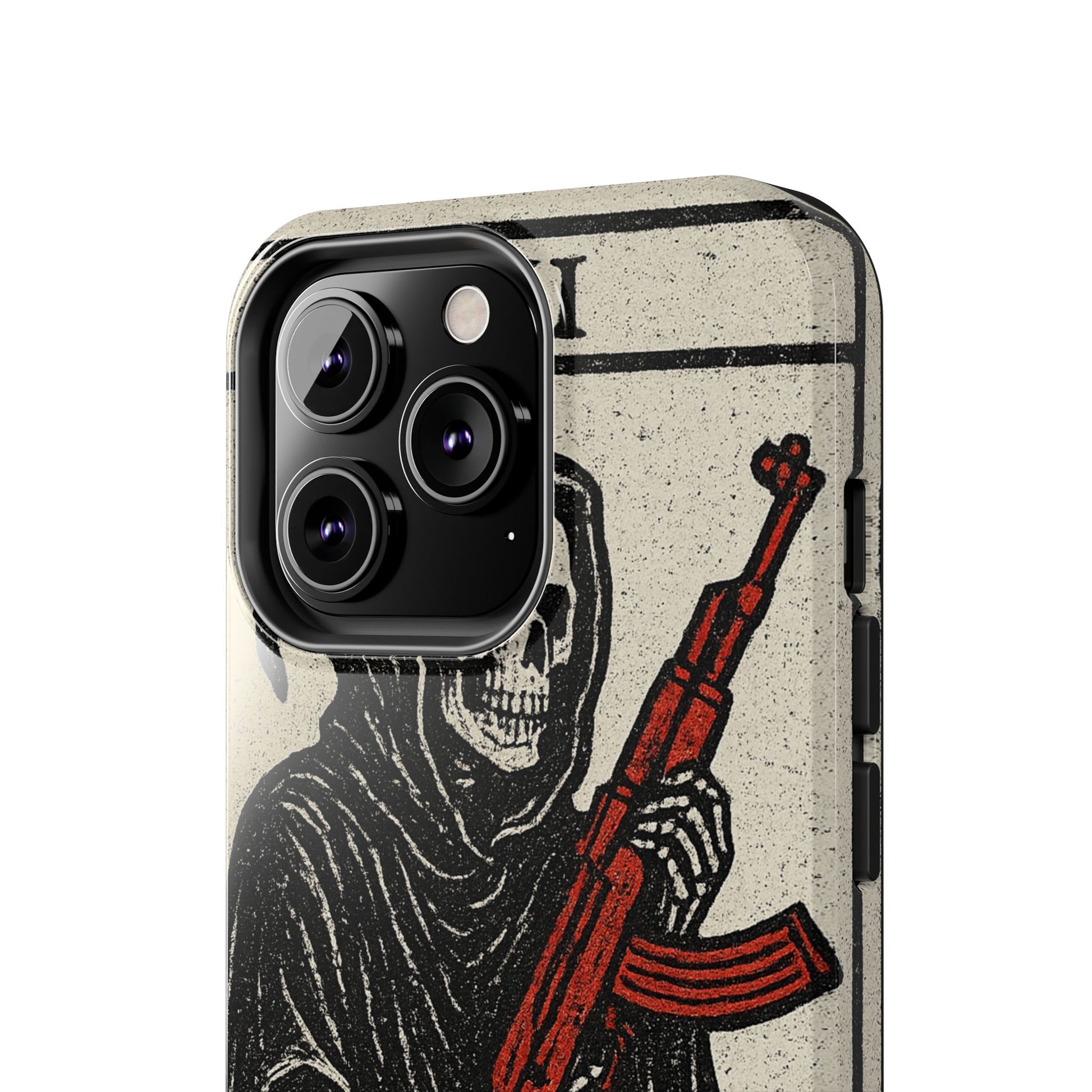 Grim Reaper Phone Case, Tough Phone Case for Gamers, Unique Smartphone Accessories, Halloween Decor, Death-Inspired Gift