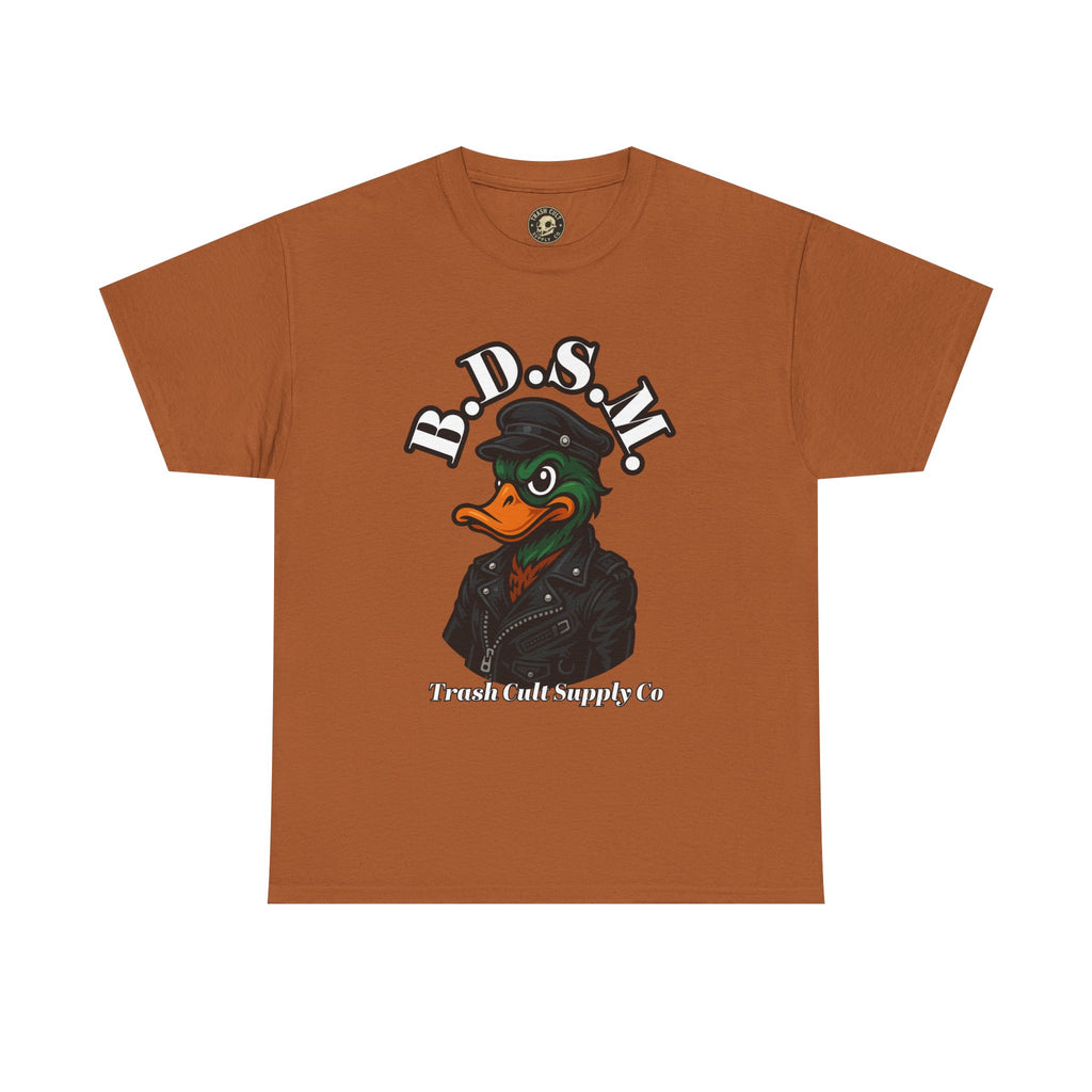 BDSM Mallard Duck Biker Shirt – Funny Biker Duck Tee on Gildan 5000