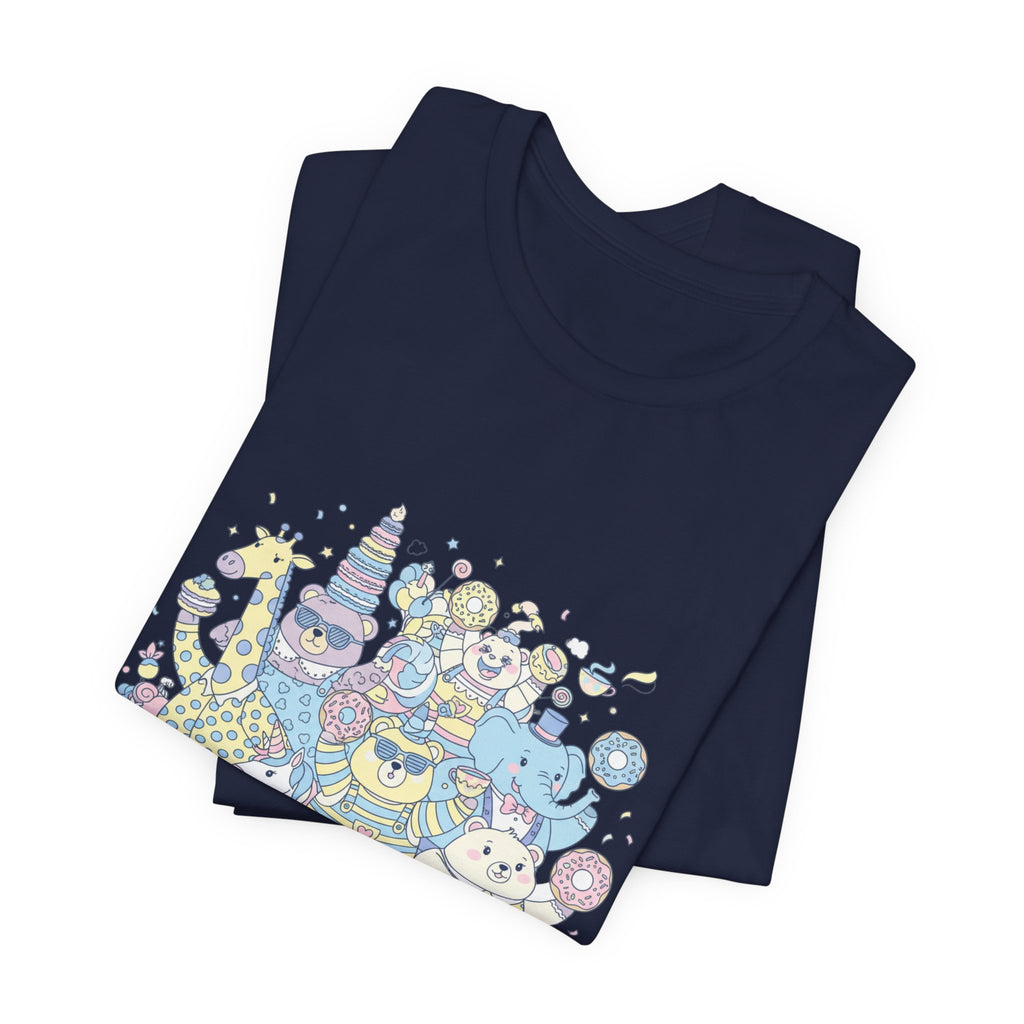 Chaotic Kawaii Tiny Monster Tee, absurd cute pastel whimsical weird