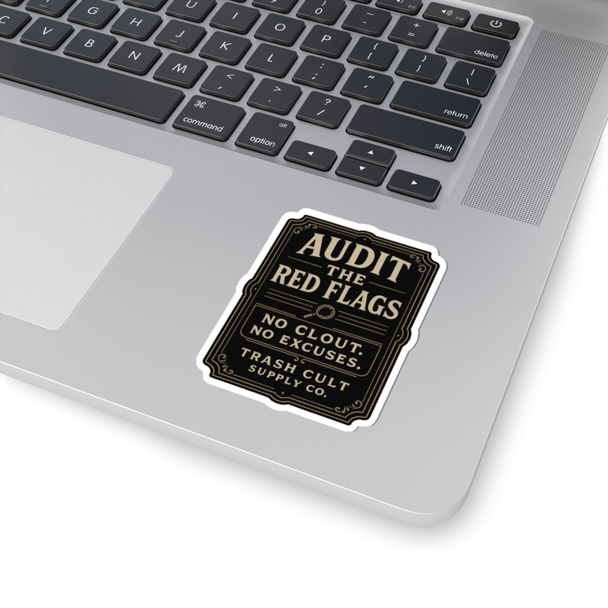 Audit the Red Flags Sticker – Vintage Vigilante | Trash Cult Supply Co.