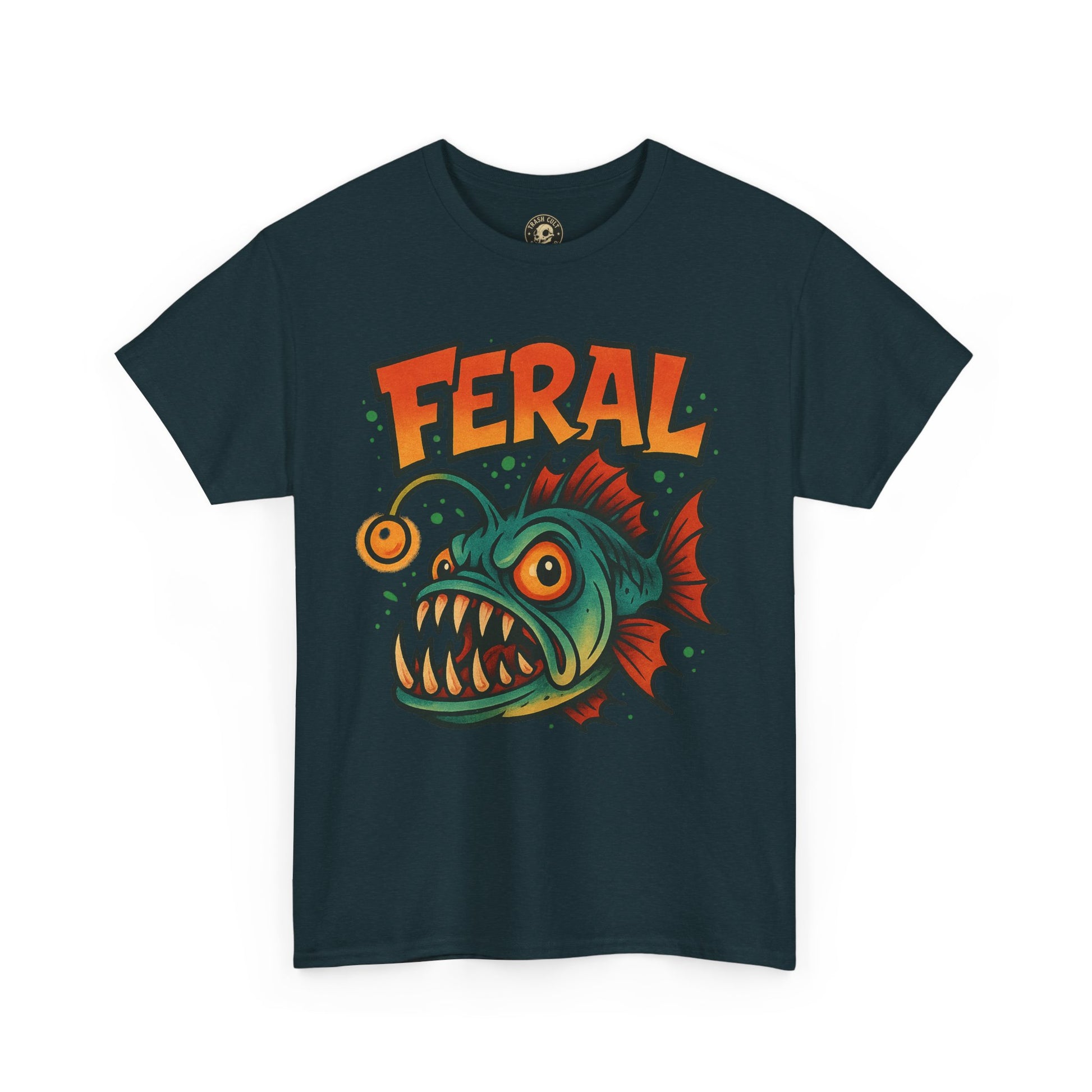 Feral Graphic Tee, Unisex Heavy Cotton Shirt, Edgy Apparel for Art Lovers, Perfect for Gifts and Casual Wear, Streetwear Fashion