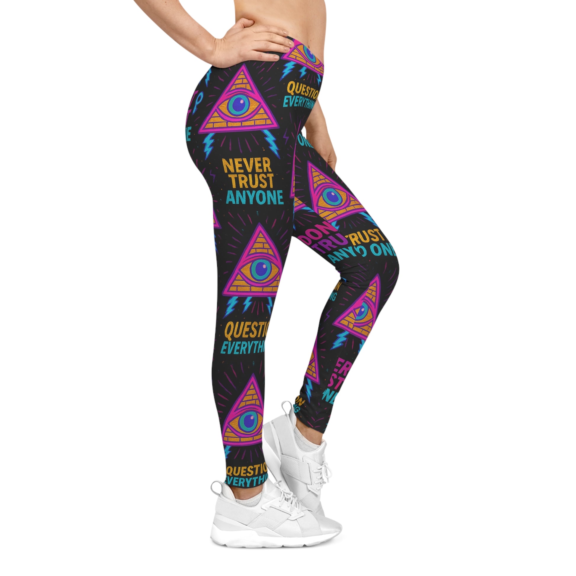 Don’t Trust Anyone – Limited Edition All-Over Print Leggings | Illuminasty Drop