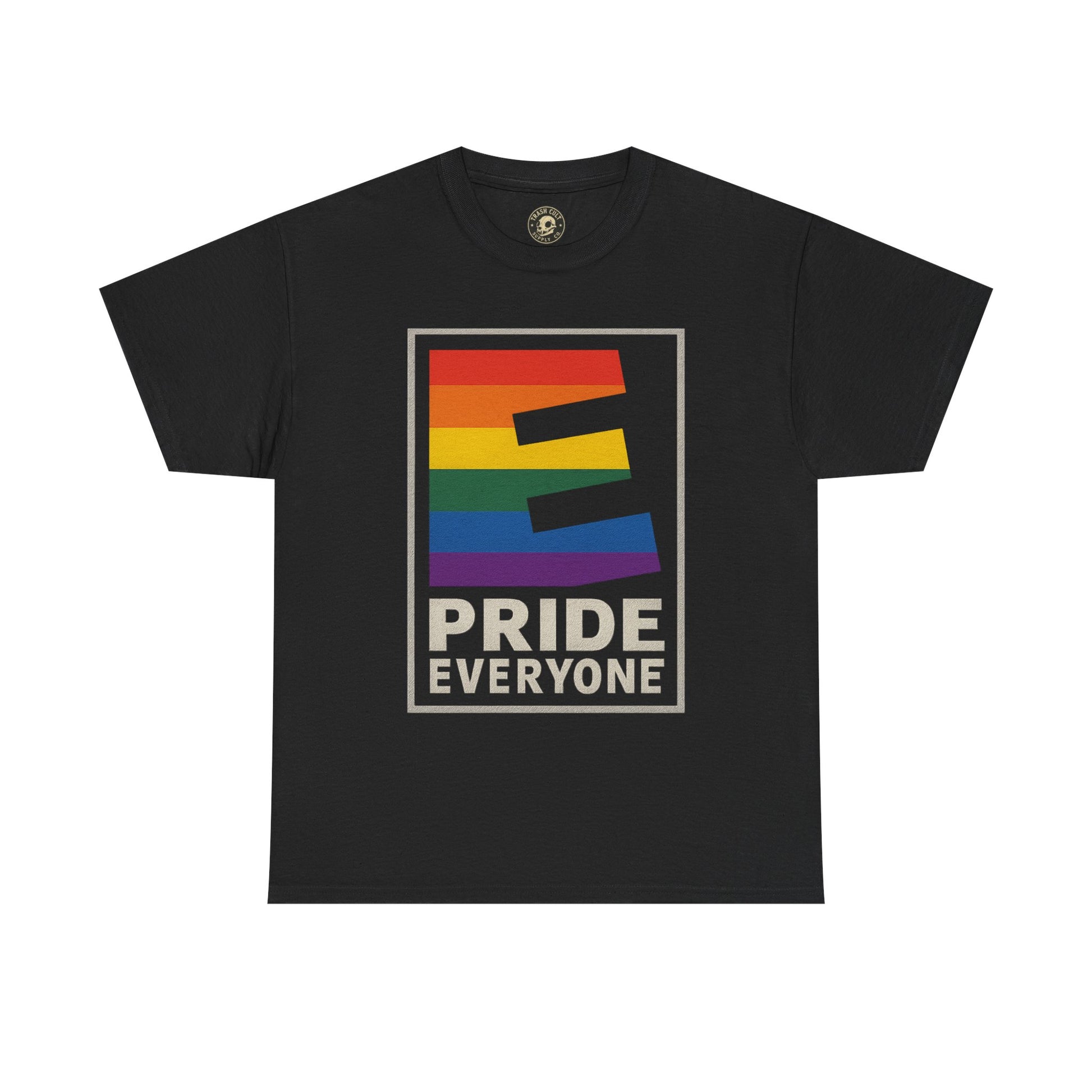 Pride “E for Everyone” T-Shirt – LGBTQ+ Inclusivity Graphic | Gildan 5000