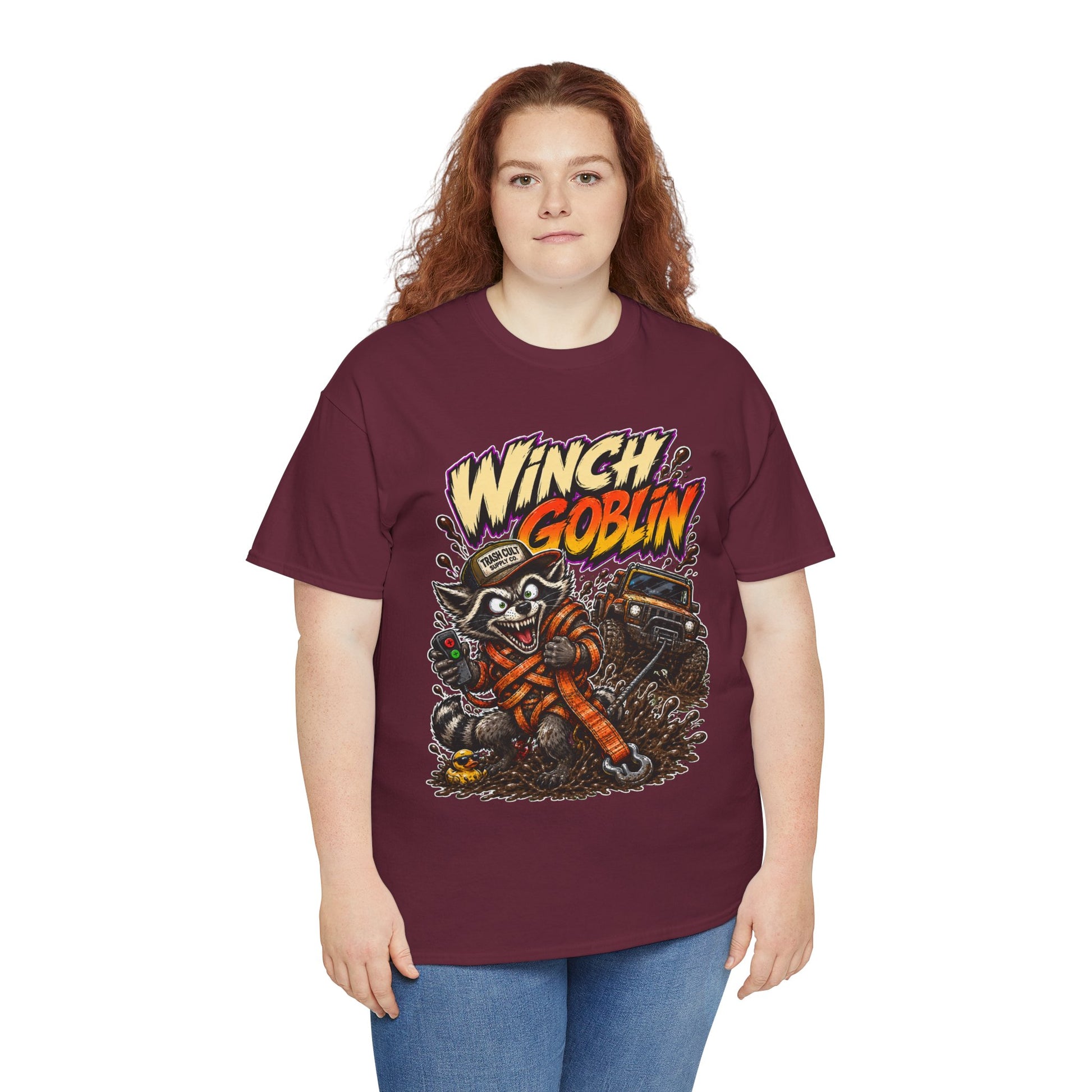 Winch Goblin Tee — Vintage Tow Truck Mechanic Graphic Shirt