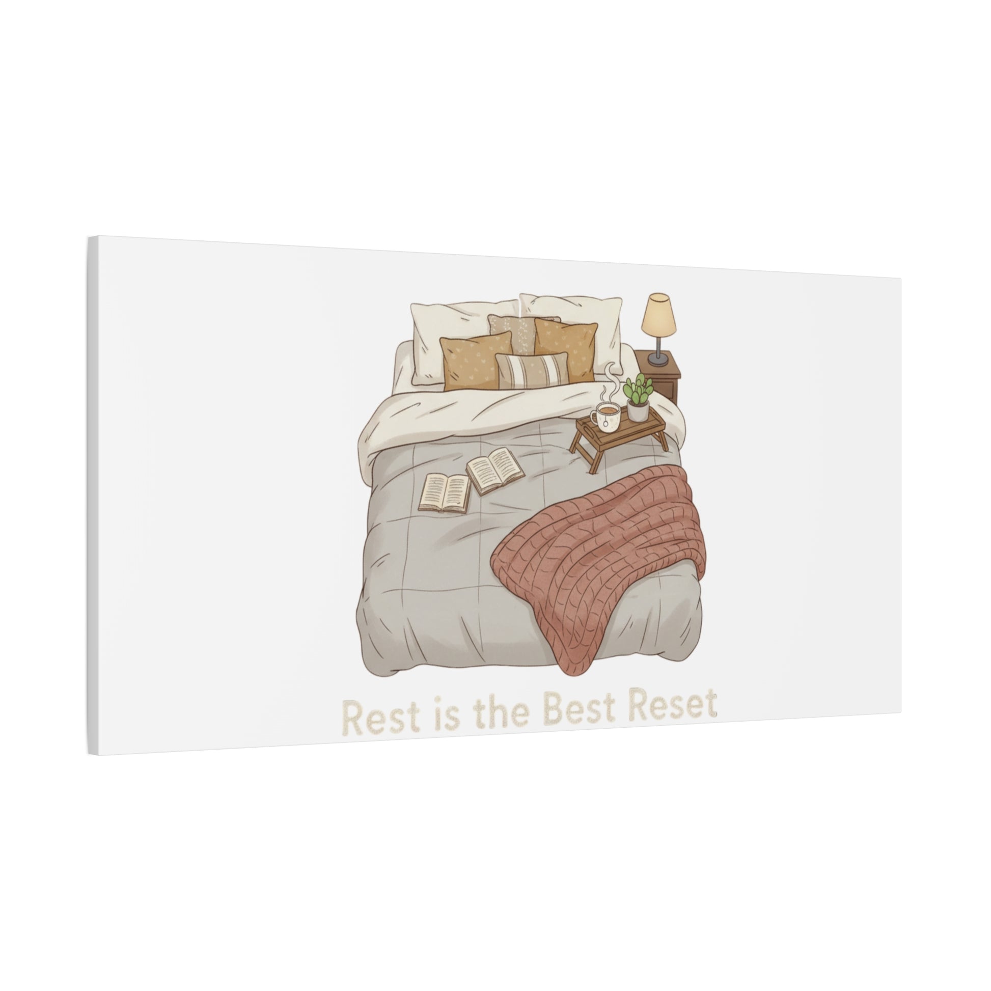 Rest is the Best Reset Canvas | sleepy humor, restful vibes