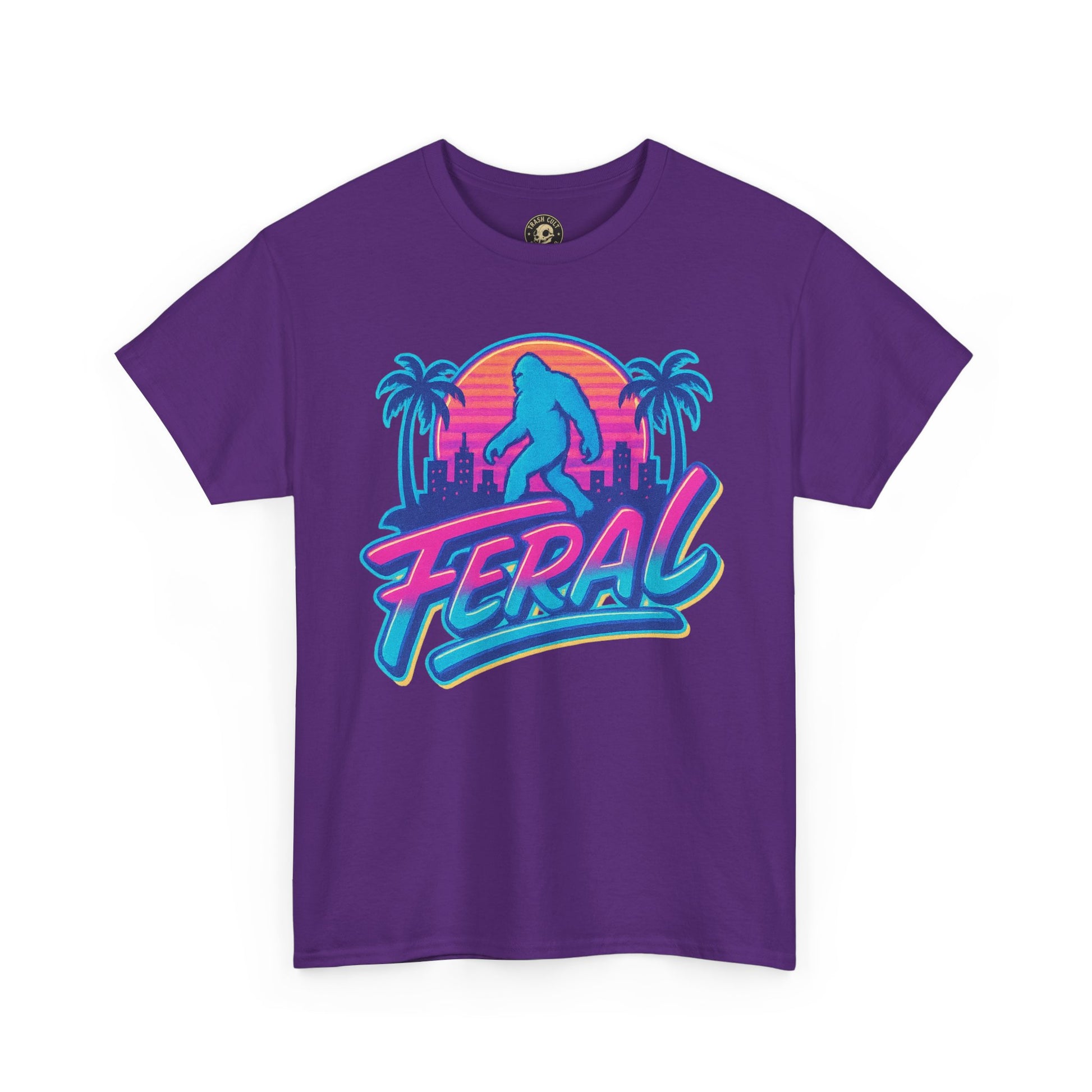 Retro Feral Bigfoot Tee – Tropical Chaos Meets Cryptid Cool