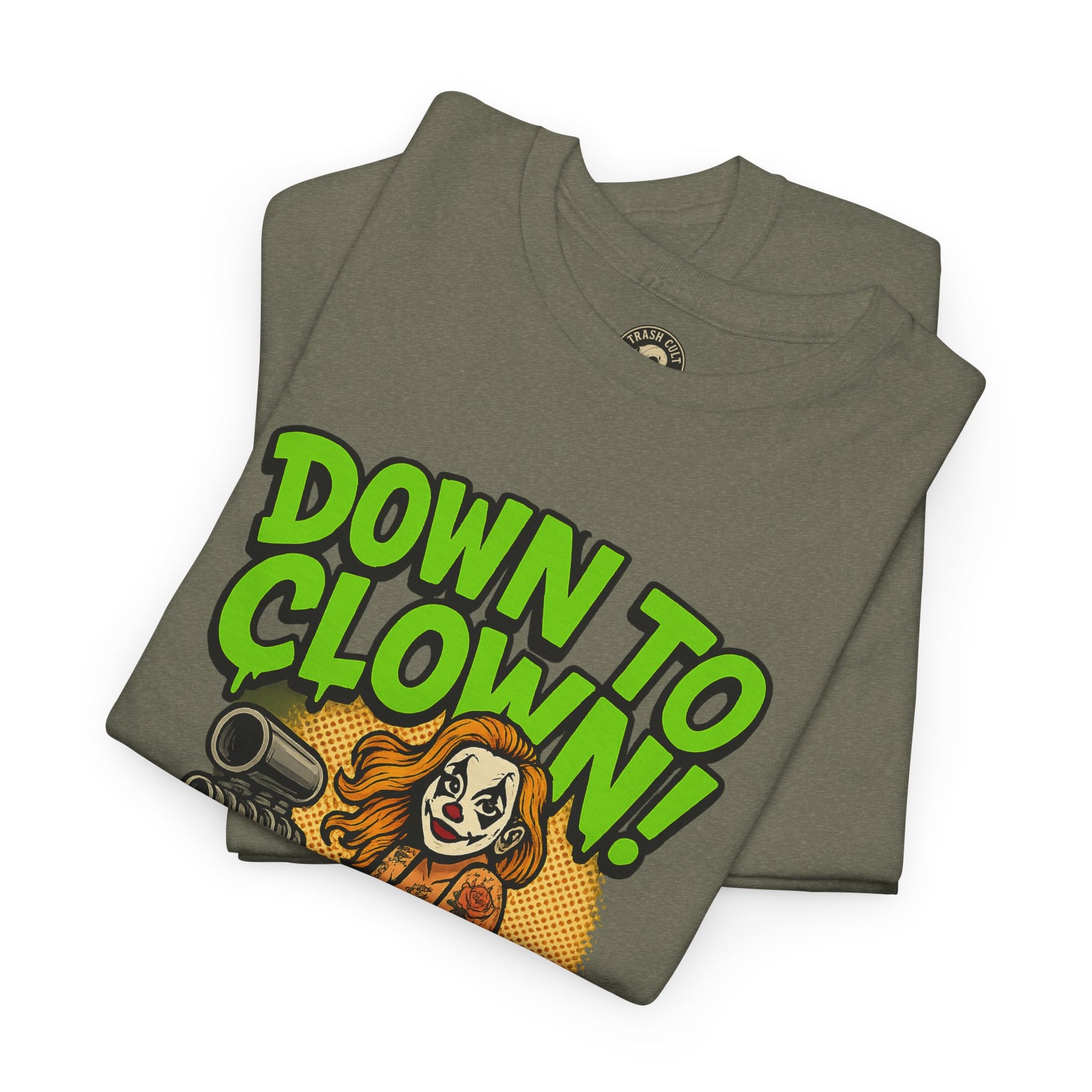 Unisex Graphic Tee | Down to Clown T-Shirt, Fun Statement Shirt, Casual Wear, Gift for Friends, Festivals, Halloween