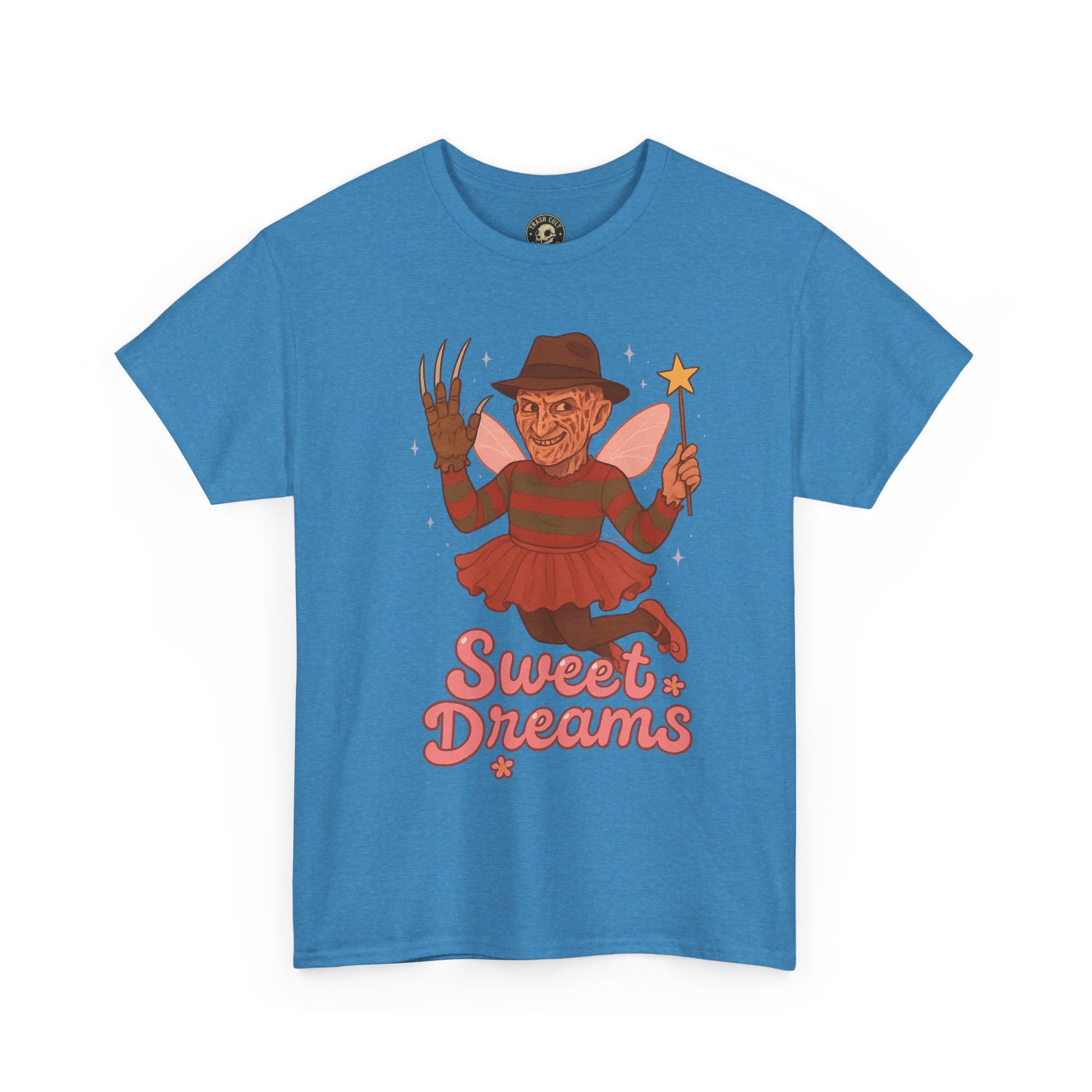 Freddy Krueger Fairy “Sweet Dreams” Funny Horror Parody T-Shirt – Gildan 5000