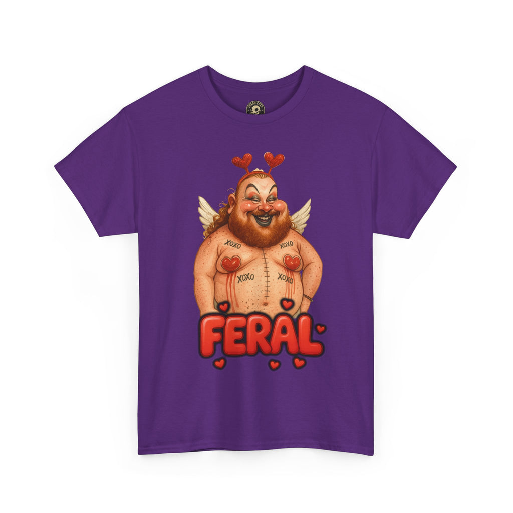 Feral Cupid Macabre Valentine Shirt | Fun Graphic Shirt, Quirky Gift, Casual Wear, Valentine's Apparel, Trendy Statement Top