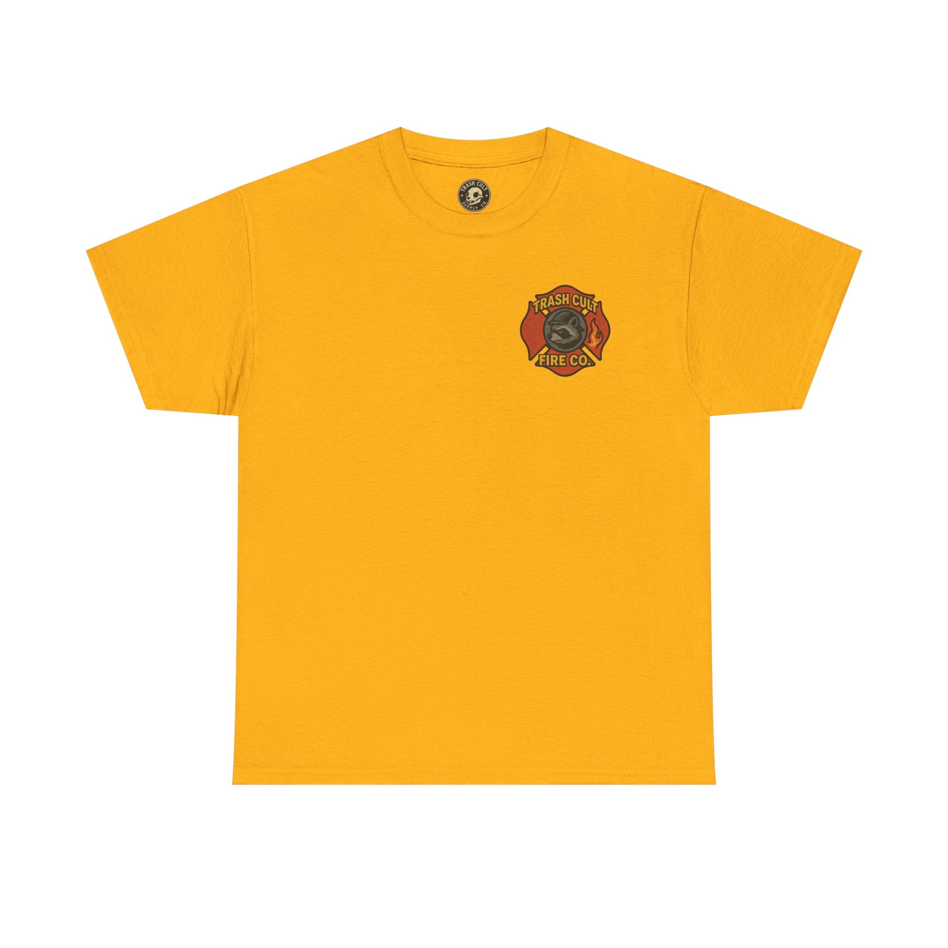 Trash Cult Fire Co. Unisex Tee - Quirky Raccoon Design, Fun Gift, Casual Wear, Firefighter Humor, Unique Apparel