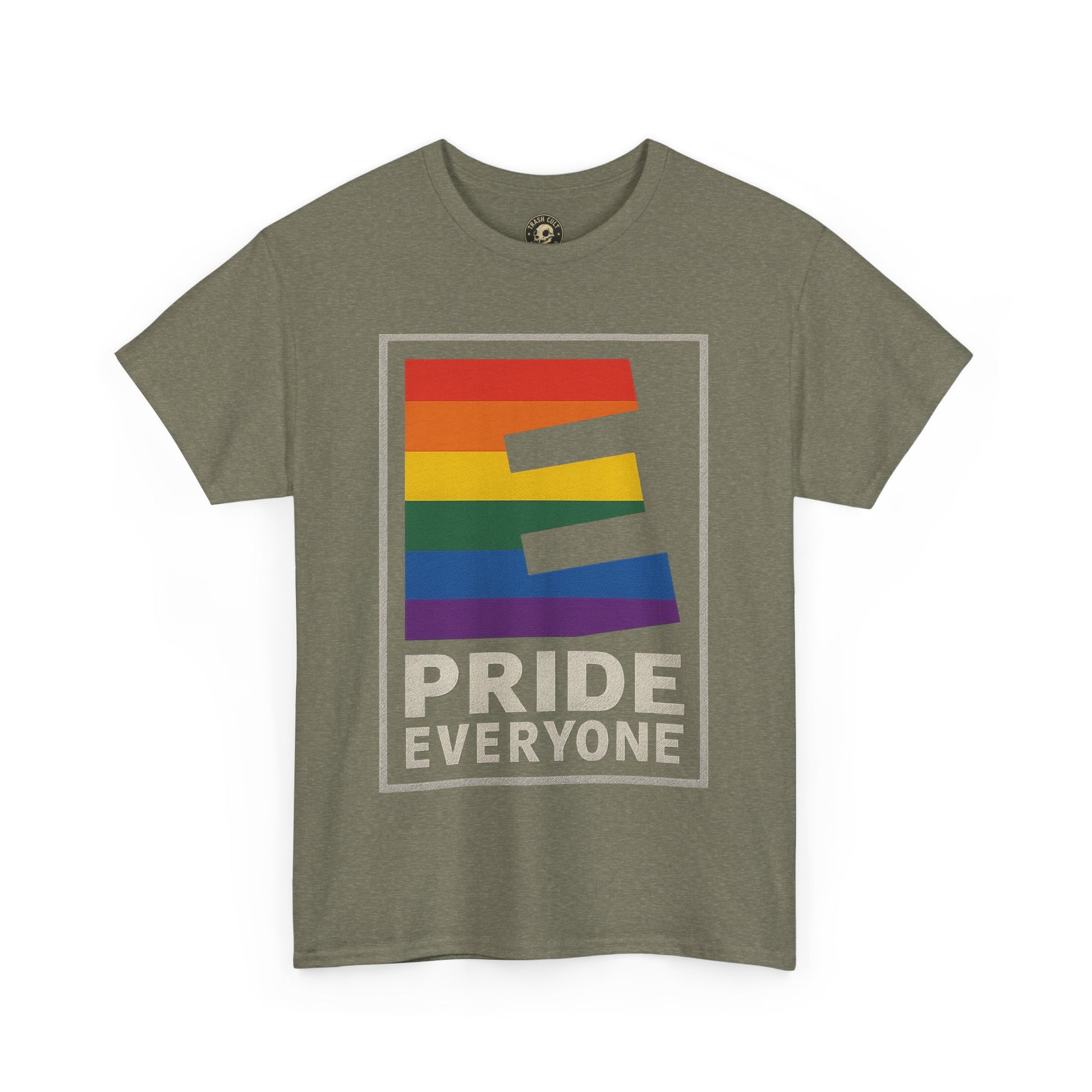 Pride “E for Everyone” T-Shirt – LGBTQ+ Inclusivity Graphic | Gildan 5000