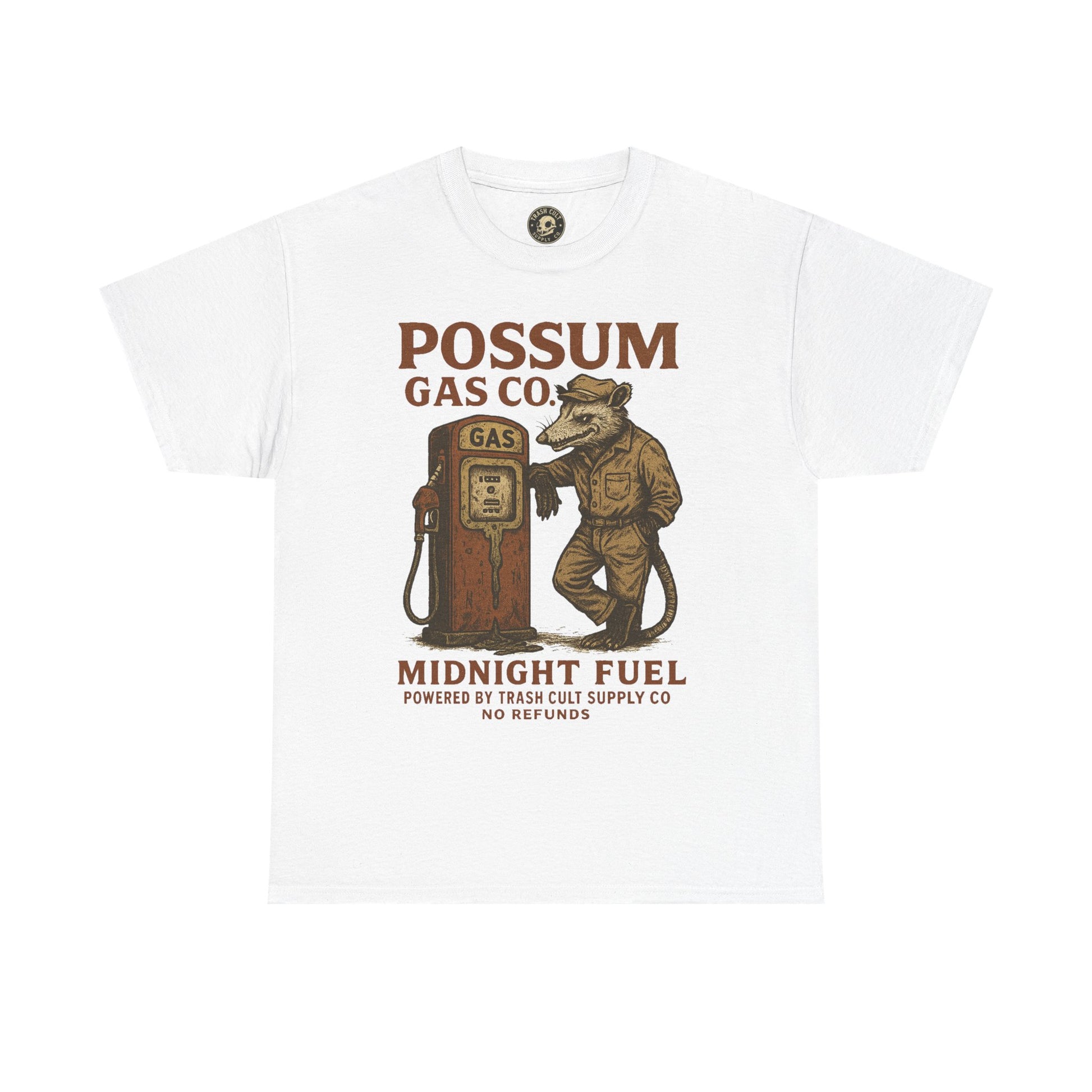 Possum Gas Co. Vintage Feral Mechanic Shirt – Trash Cult Supply Co. – Gildan 5000