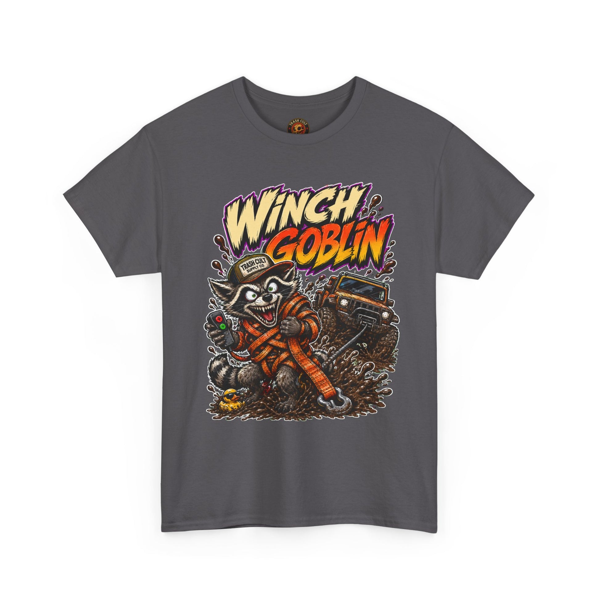 Winch Goblin Tee — Vintage Tow Truck Mechanic Graphic Shirt