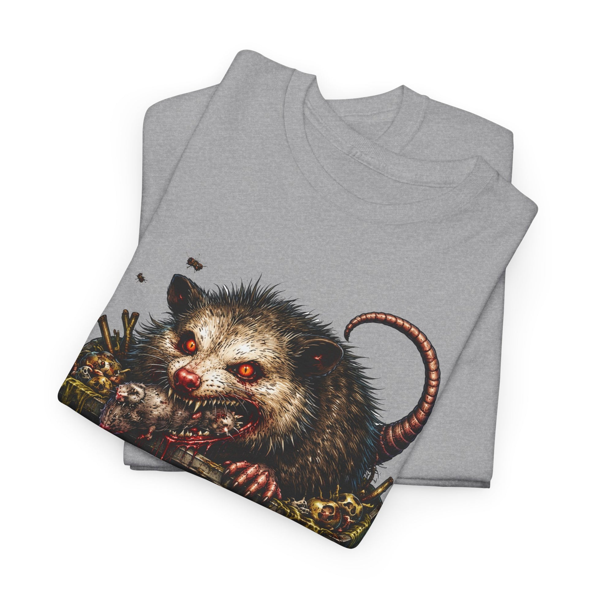 Opossum Trash Cult Tee — Vintage Grunge Wildlife Graphic T-Shirt