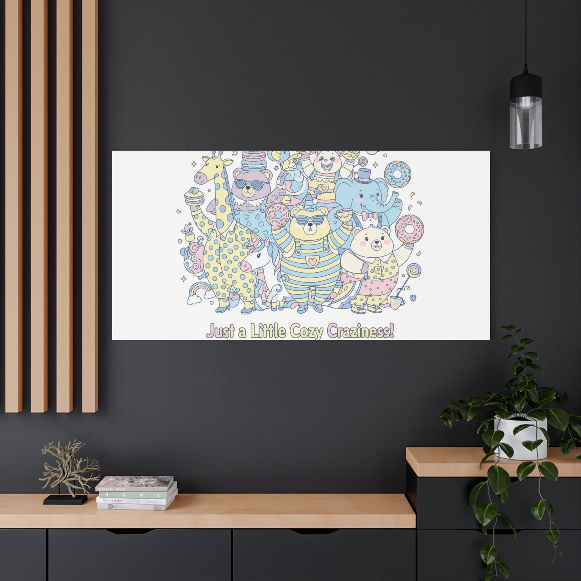 Cozy Craziness Canvas | mildly unhinged cute, whimsical weird