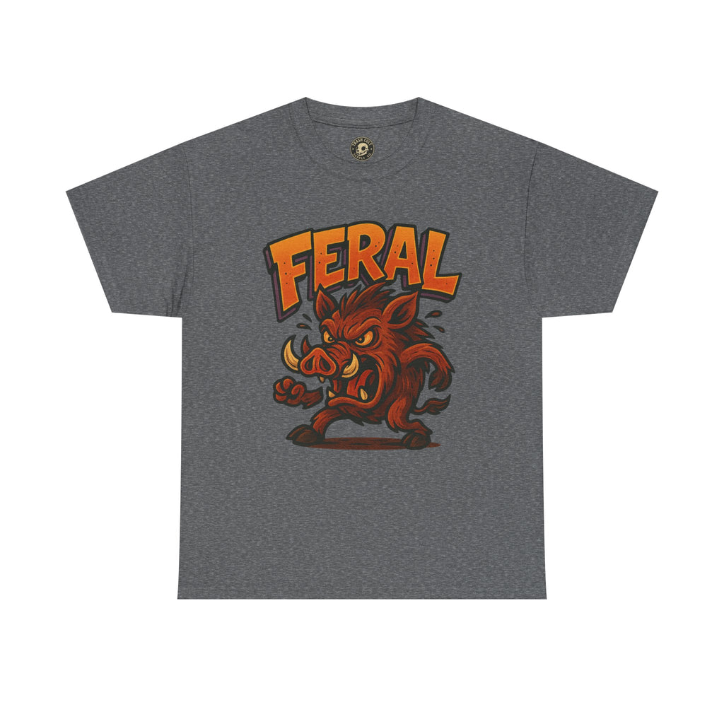Feral Boar T-Shirt – Bold Unisex Animal Graphic Tee | Funny Cotton Shirt for Chaos Creatures