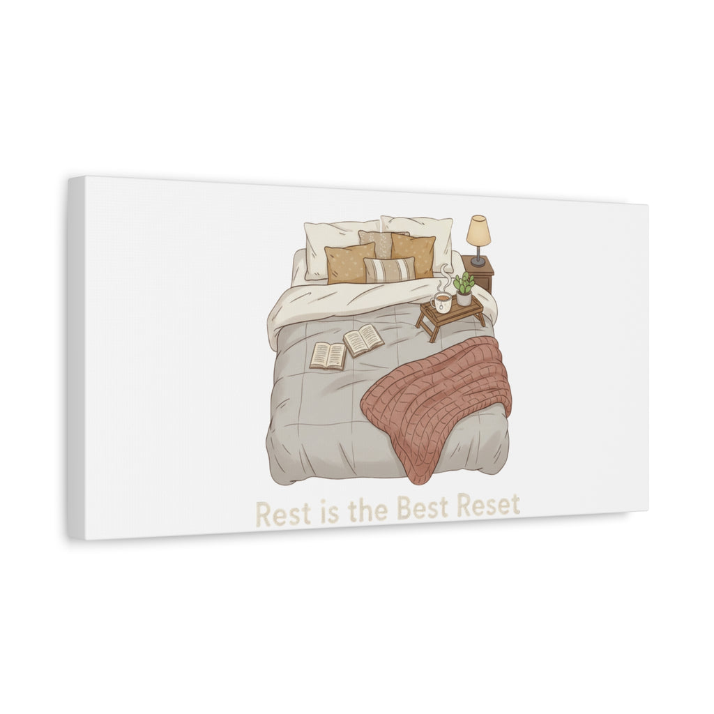 Rest is the Best Reset Canvas | sleepy humor, restful vibes