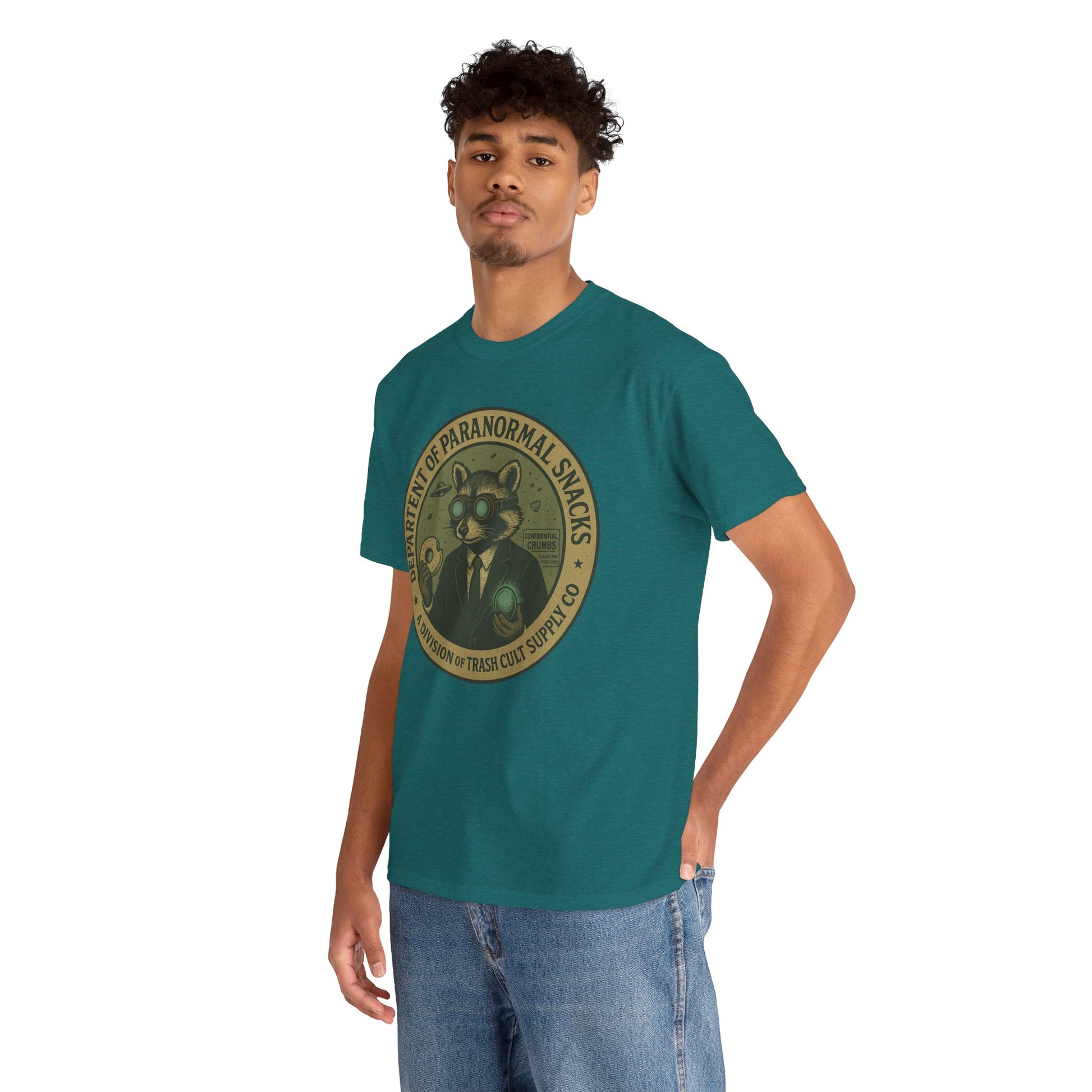 Department of Paranormal Snacks Shirt – Trash Cult Supply Co – Vintage Cryptid Division Tee – Gildan 5000