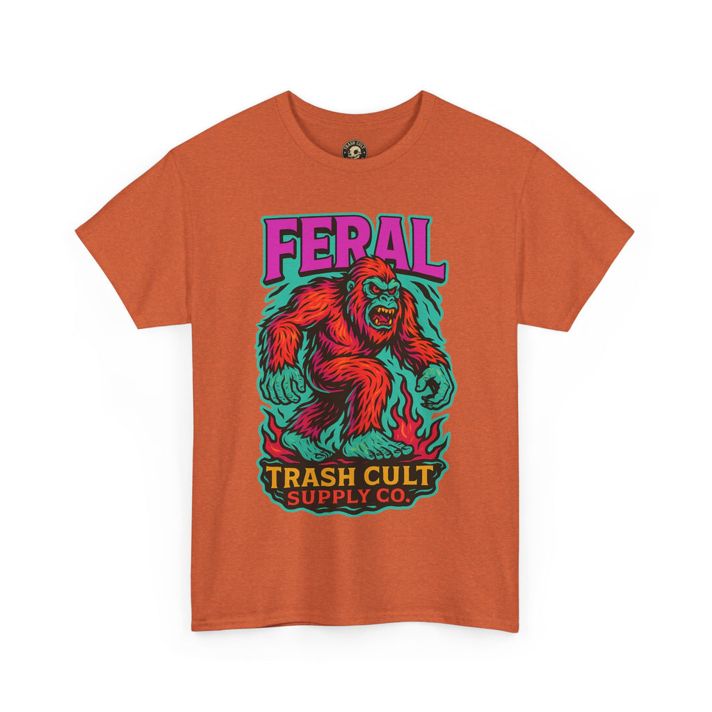 FERAL Bigfoot Shirt – Trashcore Bold Colors | Trash Cult Supply Co | Gildan 5000 Tee