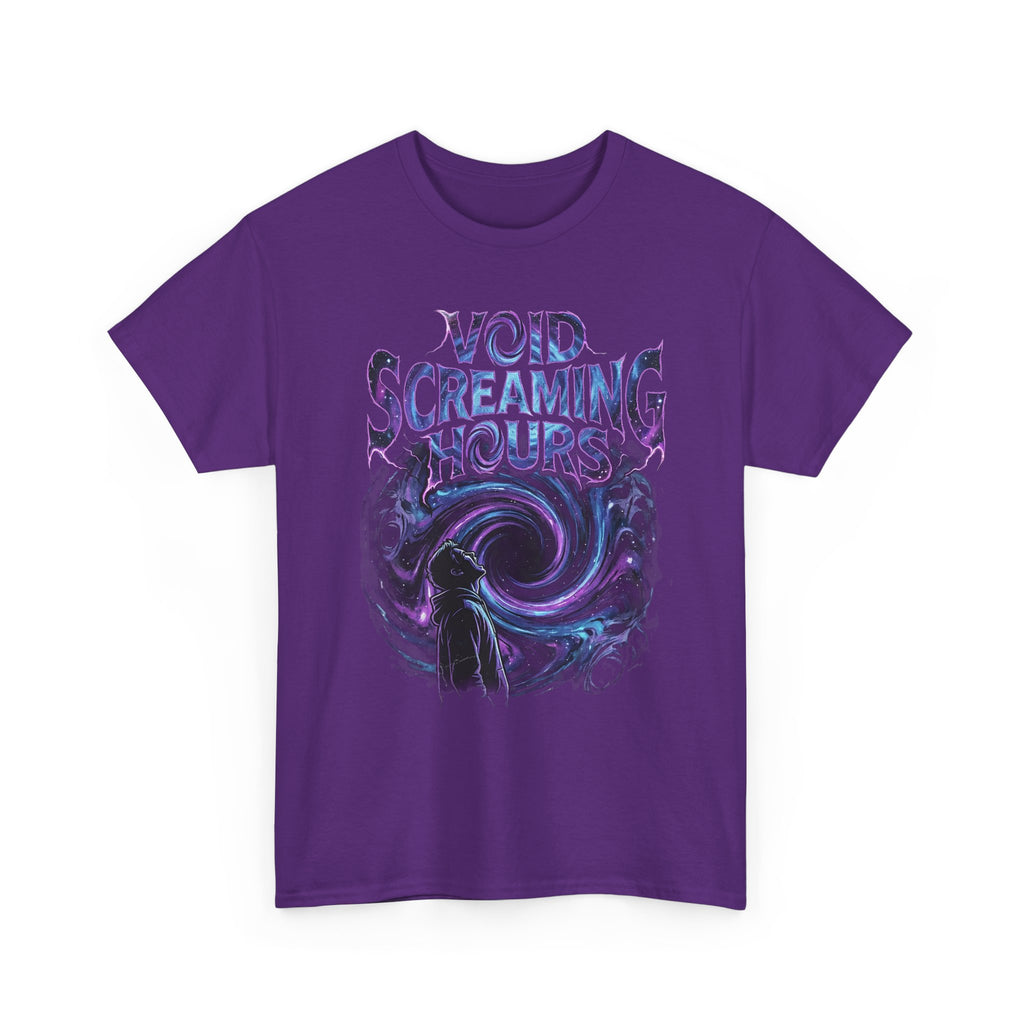 Void Screaming Hours Tee — Gothic Cosmic Horror T‑Shirt