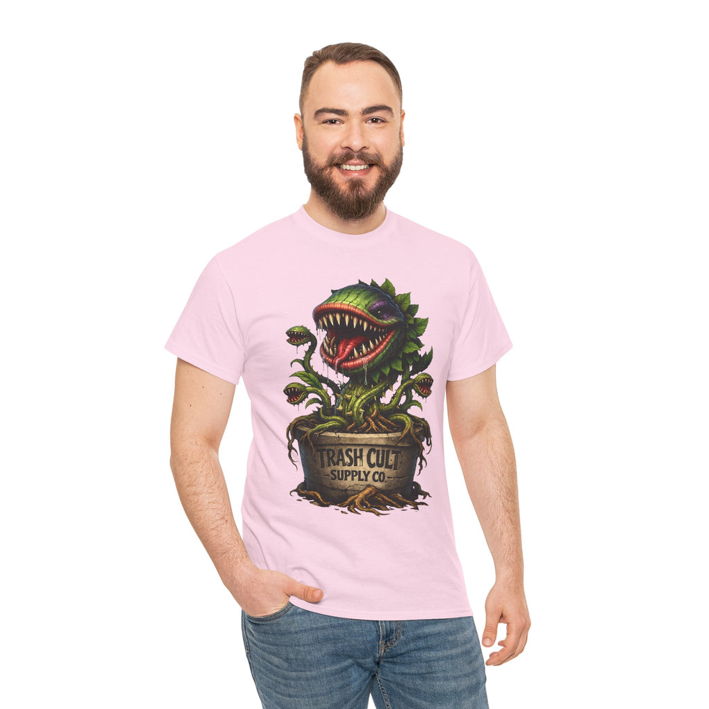 Carnivorous Plant Graphic Tee — "Trash Cult Supply Co." Potted Monster Shirt