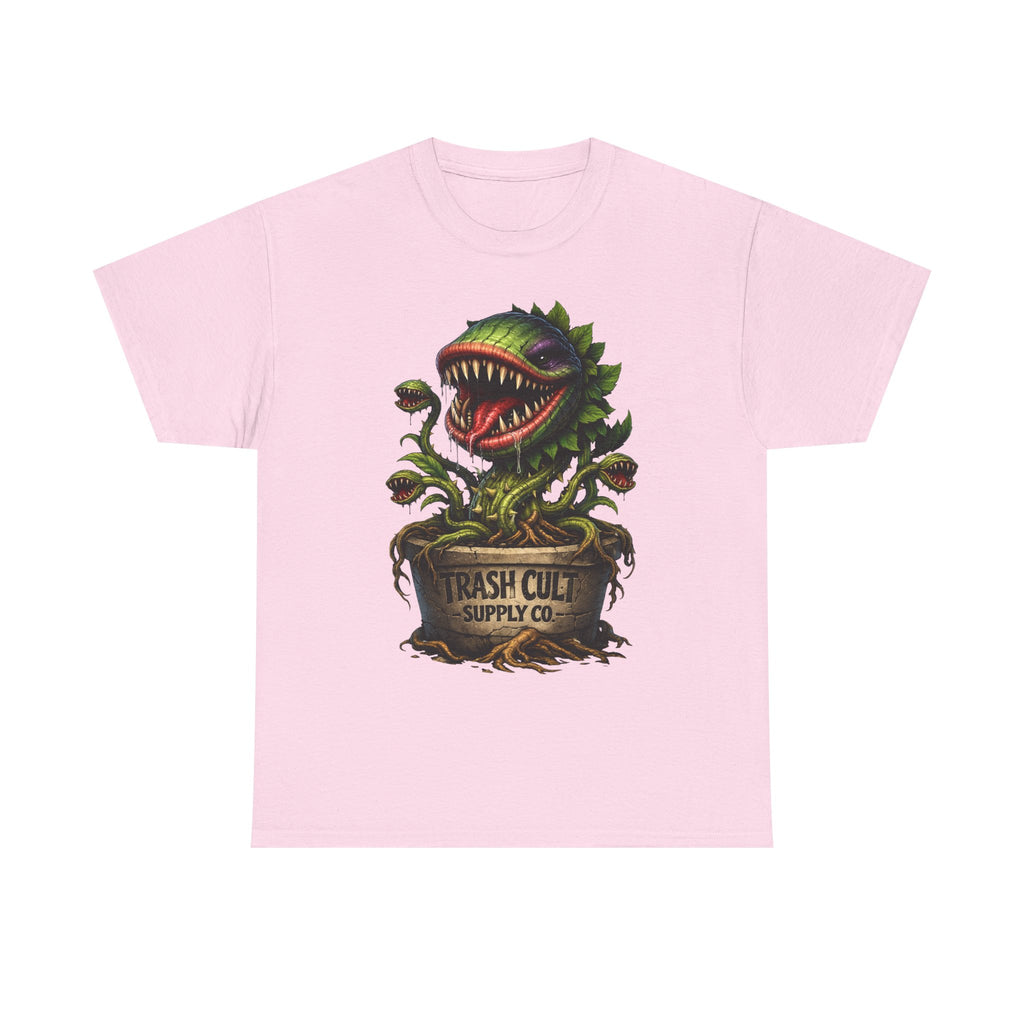 Carnivorous Plant Graphic Tee — "Trash Cult Supply Co." Potted Monster Shirt