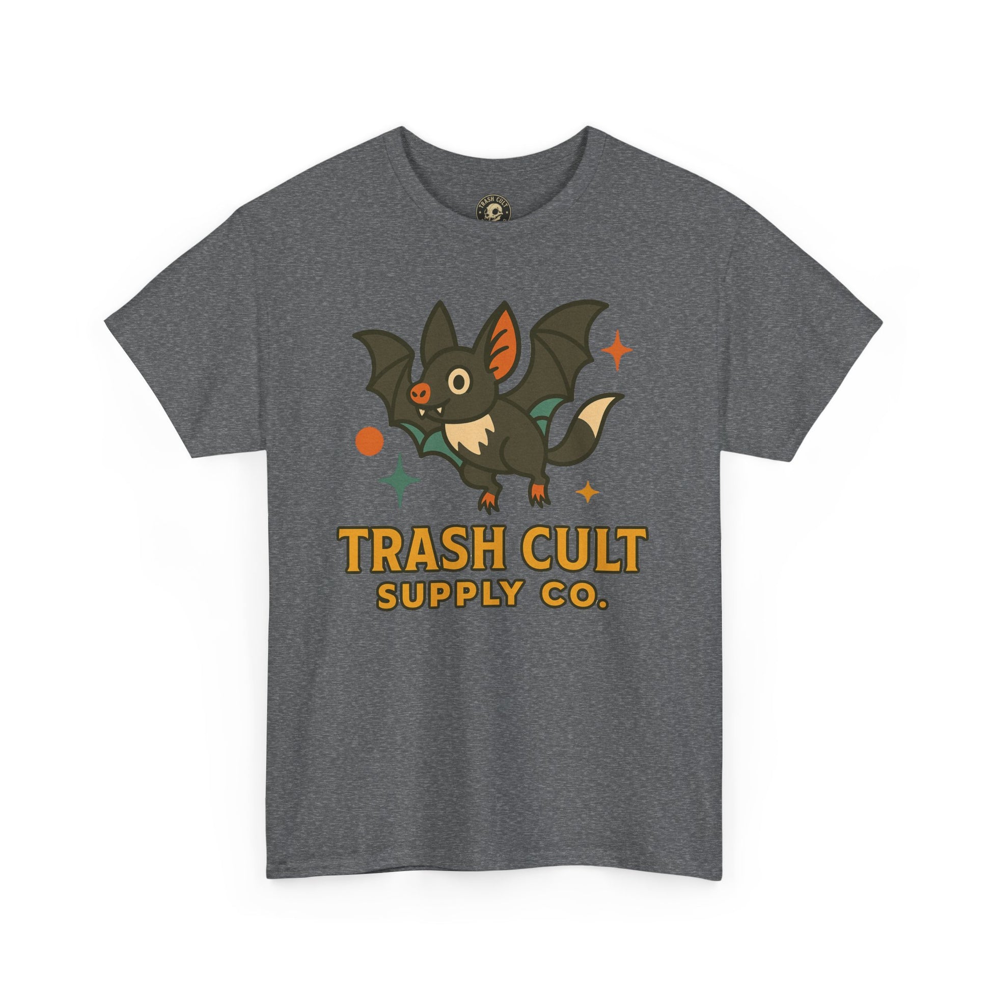 Trash Cult Supply Co. Unisex Heavy Cotton Tee - Fun Graphic Tee for Casual Wear, Perfect Gift for Bat Lovers, Halloween T-Shirt, [...]