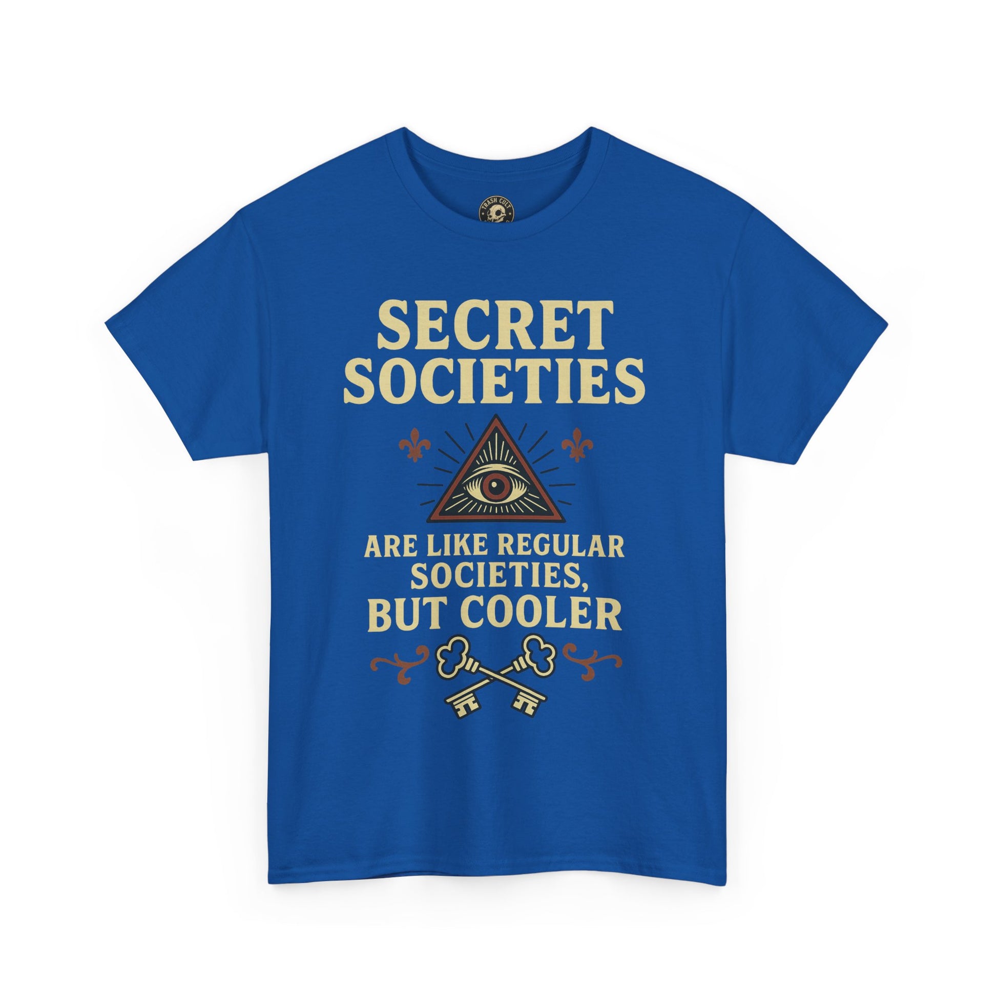 Secret Societies Shirt – Illuminati Eye Graphic Tee – Gildan 5000 Soft Cotton – Trash Cult Vintage Design