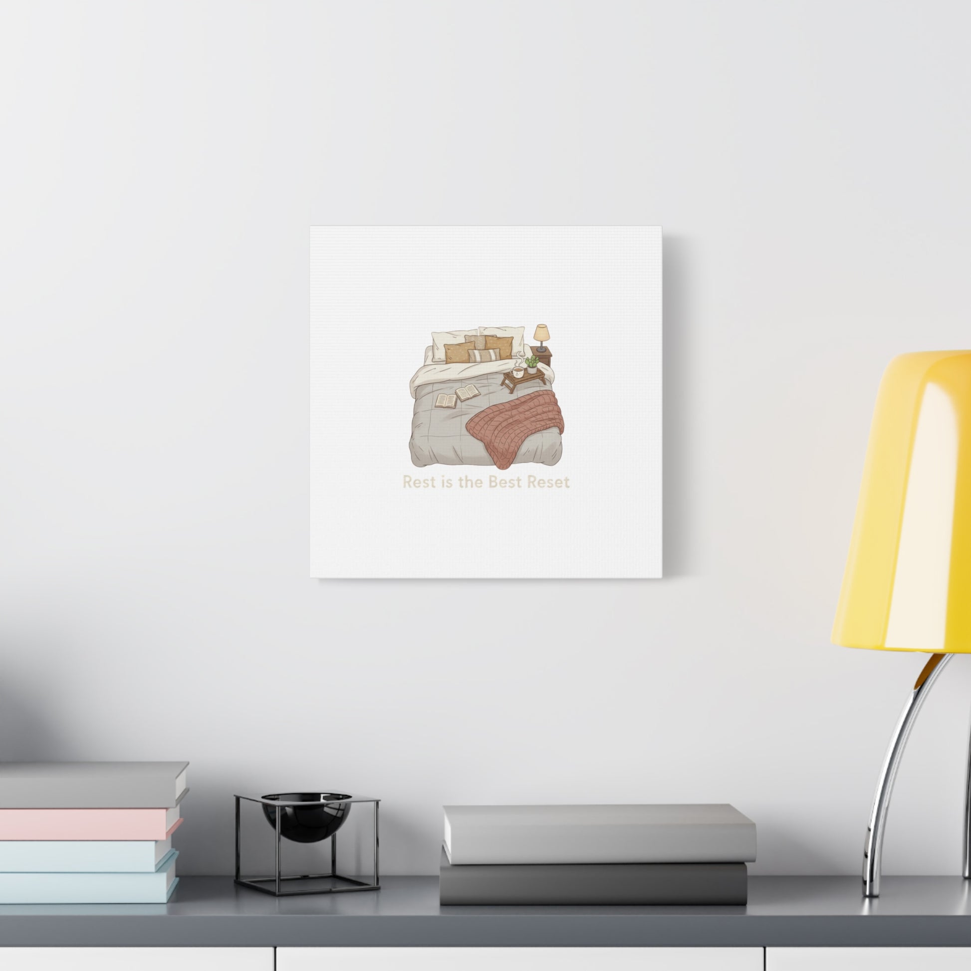 Rest is the Best Reset Canvas | sleepy humor, restful vibes