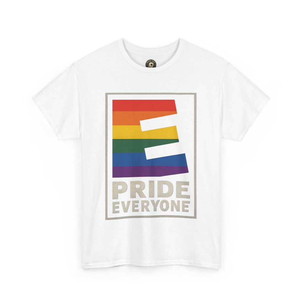 Pride “E for Everyone” T-Shirt – LGBTQ+ Inclusivity Graphic | Gildan 5000