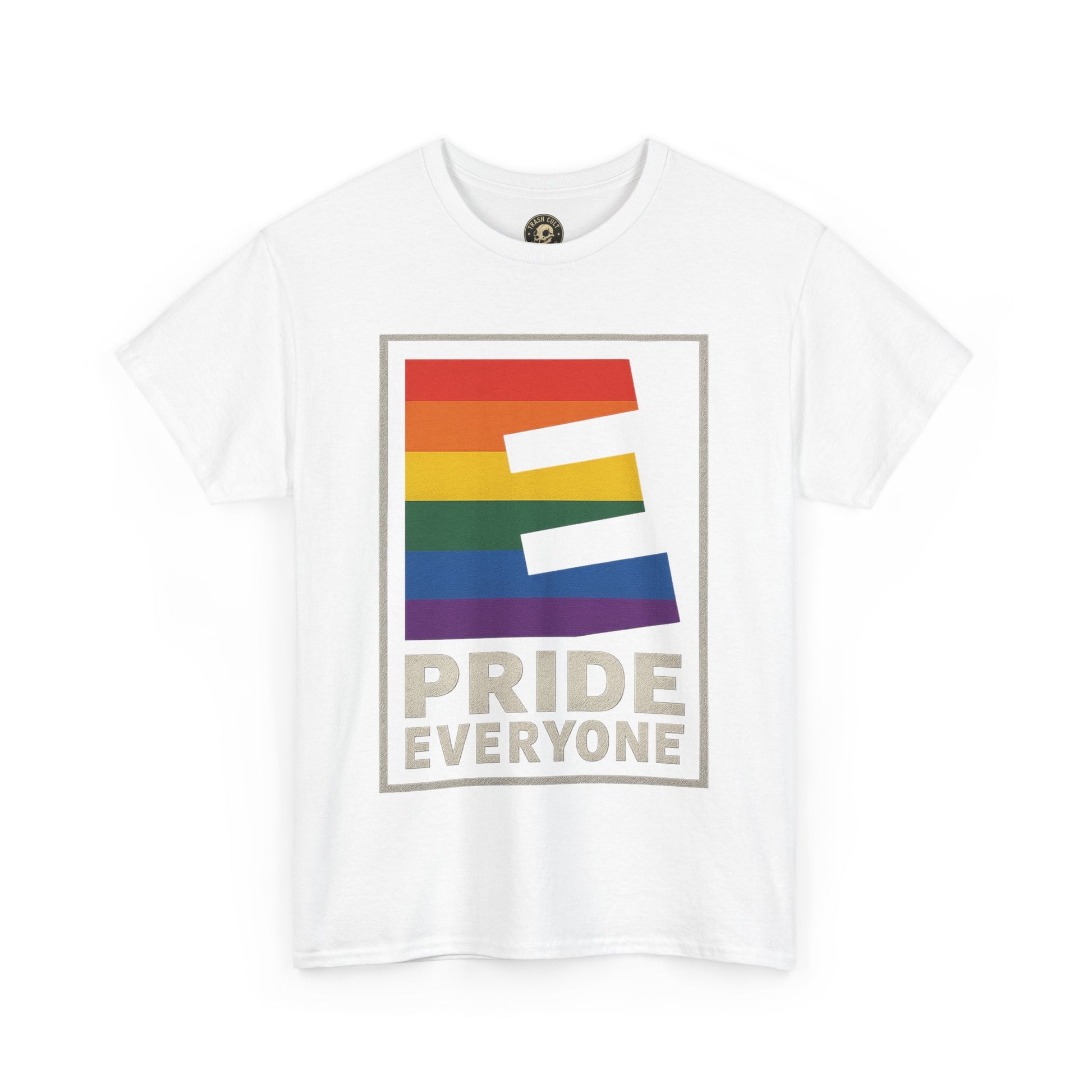 Pride “E for Everyone” T-Shirt – LGBTQ+ Inclusivity Graphic | Gildan 5000